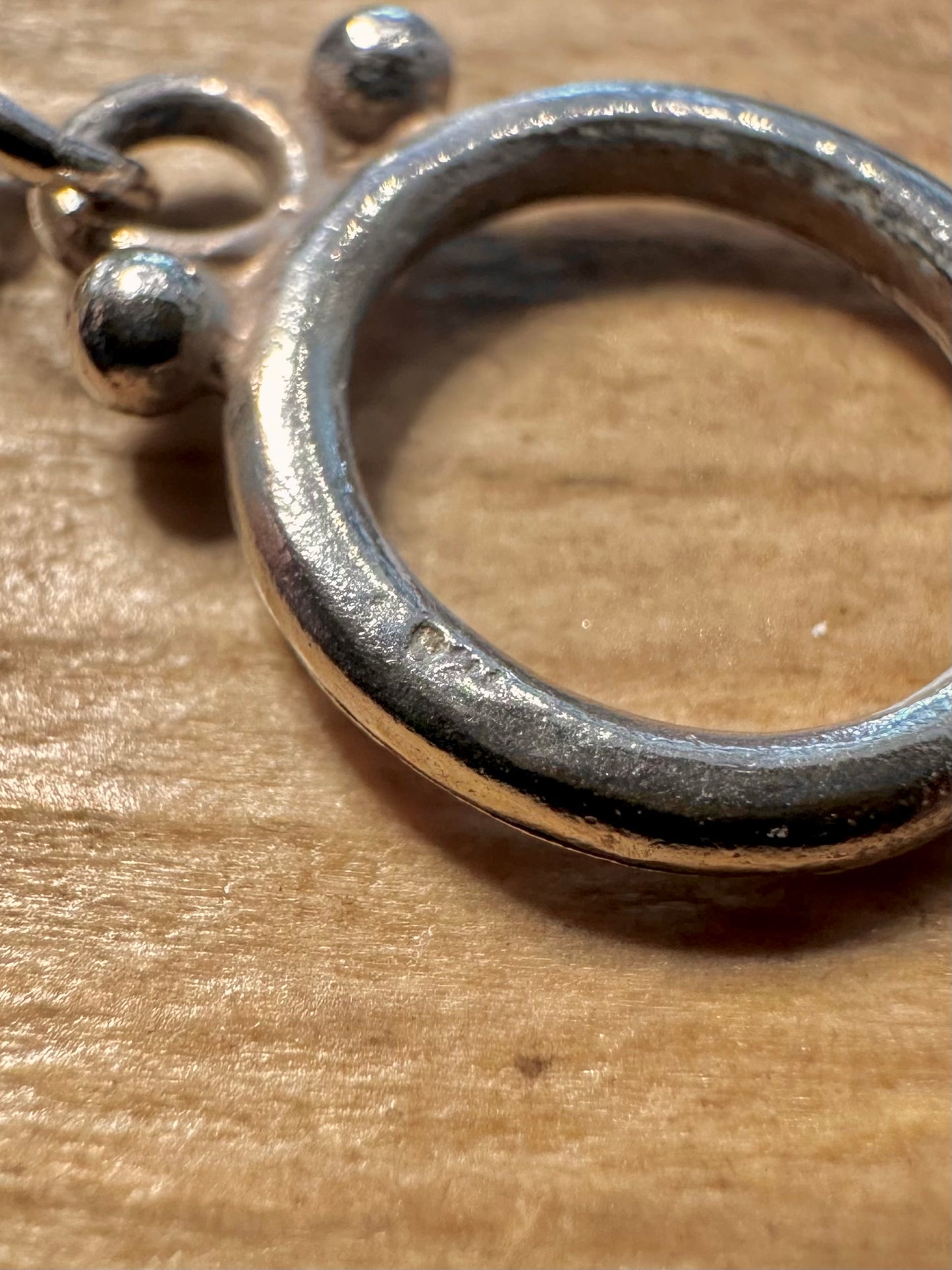 Vintage Byzantine T Bar 925 Silver 19.8 inch Necklace