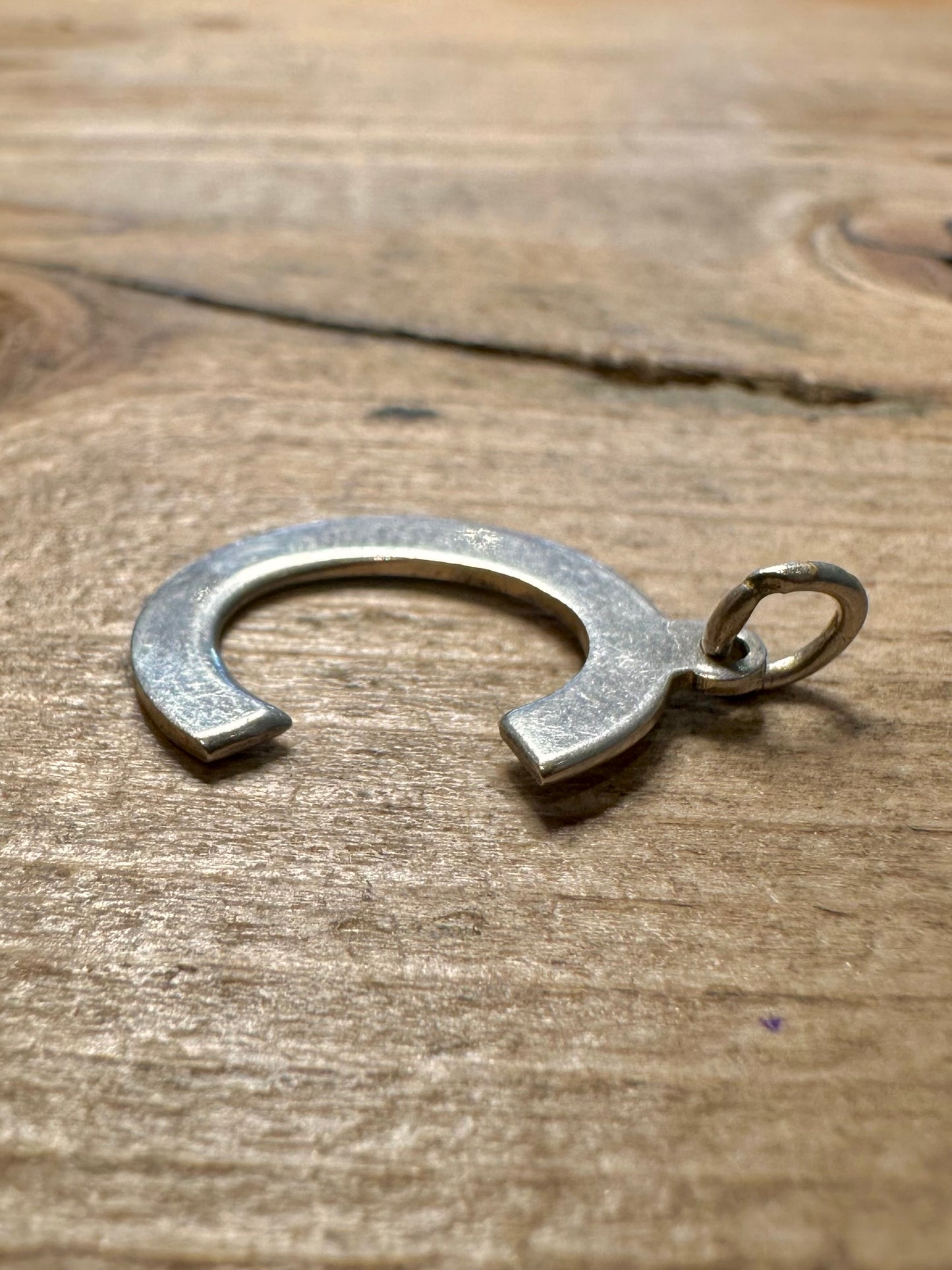 Vintage C Letter 925 Silver Pendant