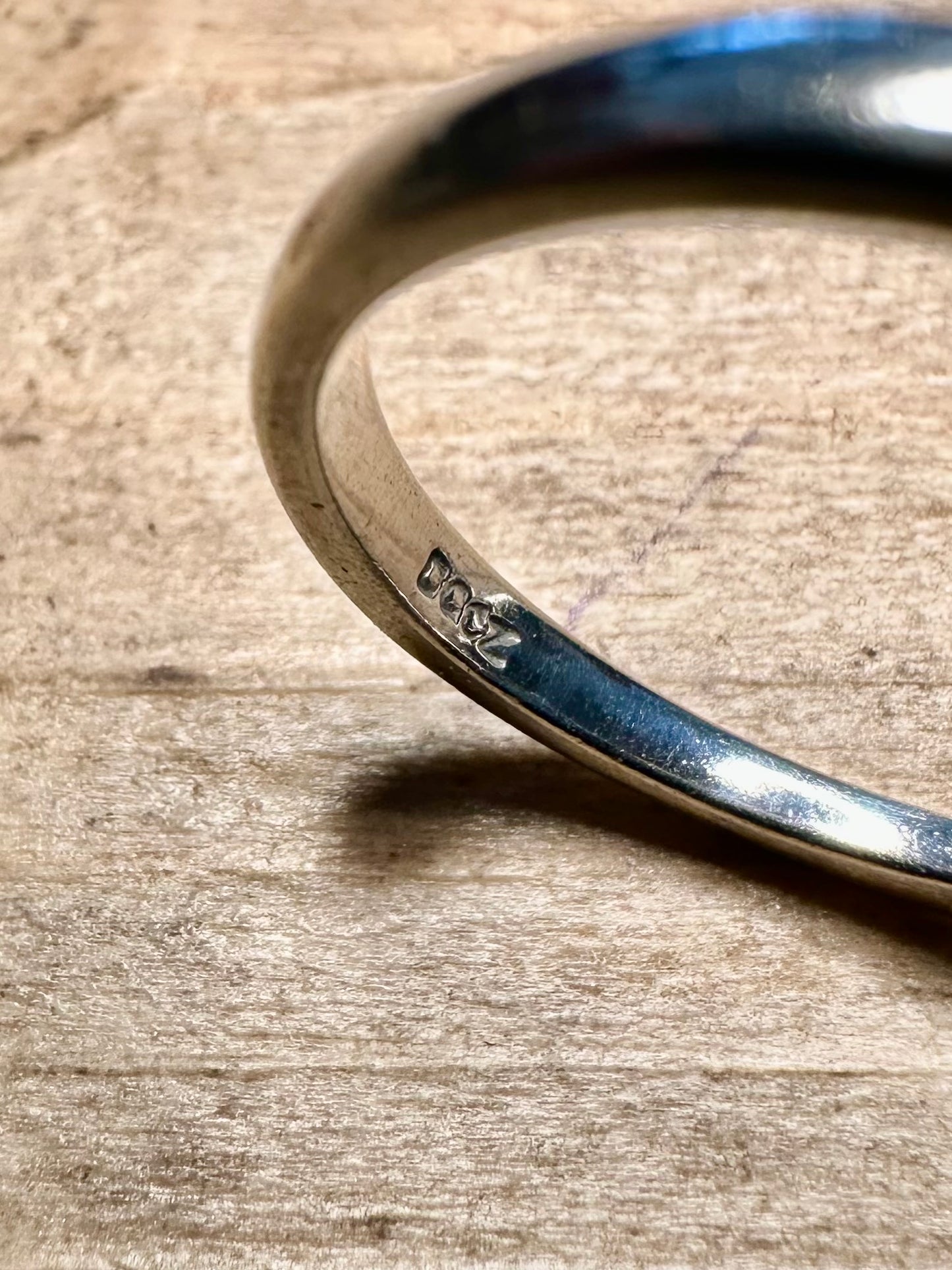 Vintage DQCZ Stone 925 Silver Size Q Ring