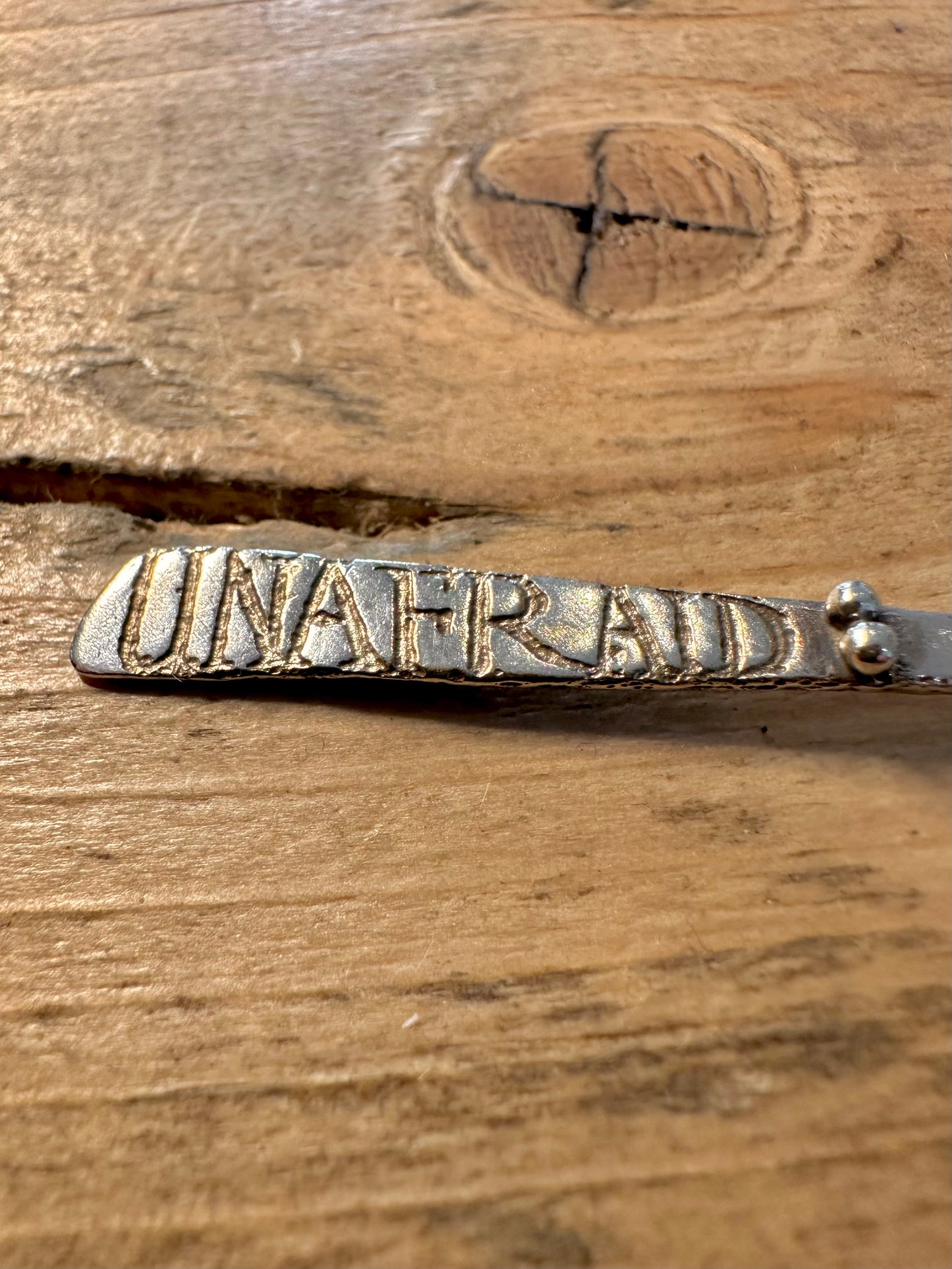 Vintage Diana Porter UNAFRAID Sibyl 925 Silver Pendant