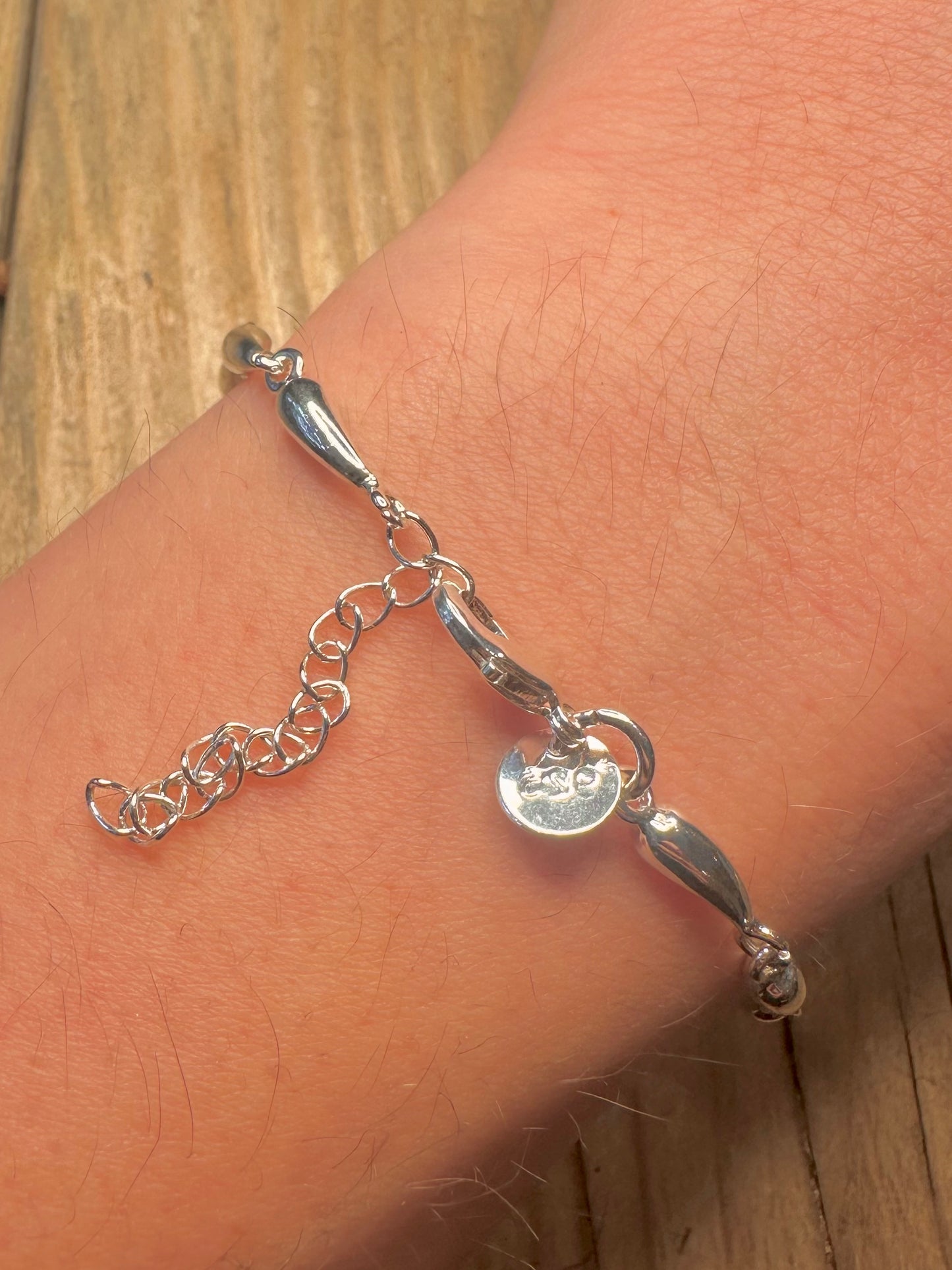 Morden Chilli Link 925 Sterling Silver 7.6 to 9.2 inch Bracelet