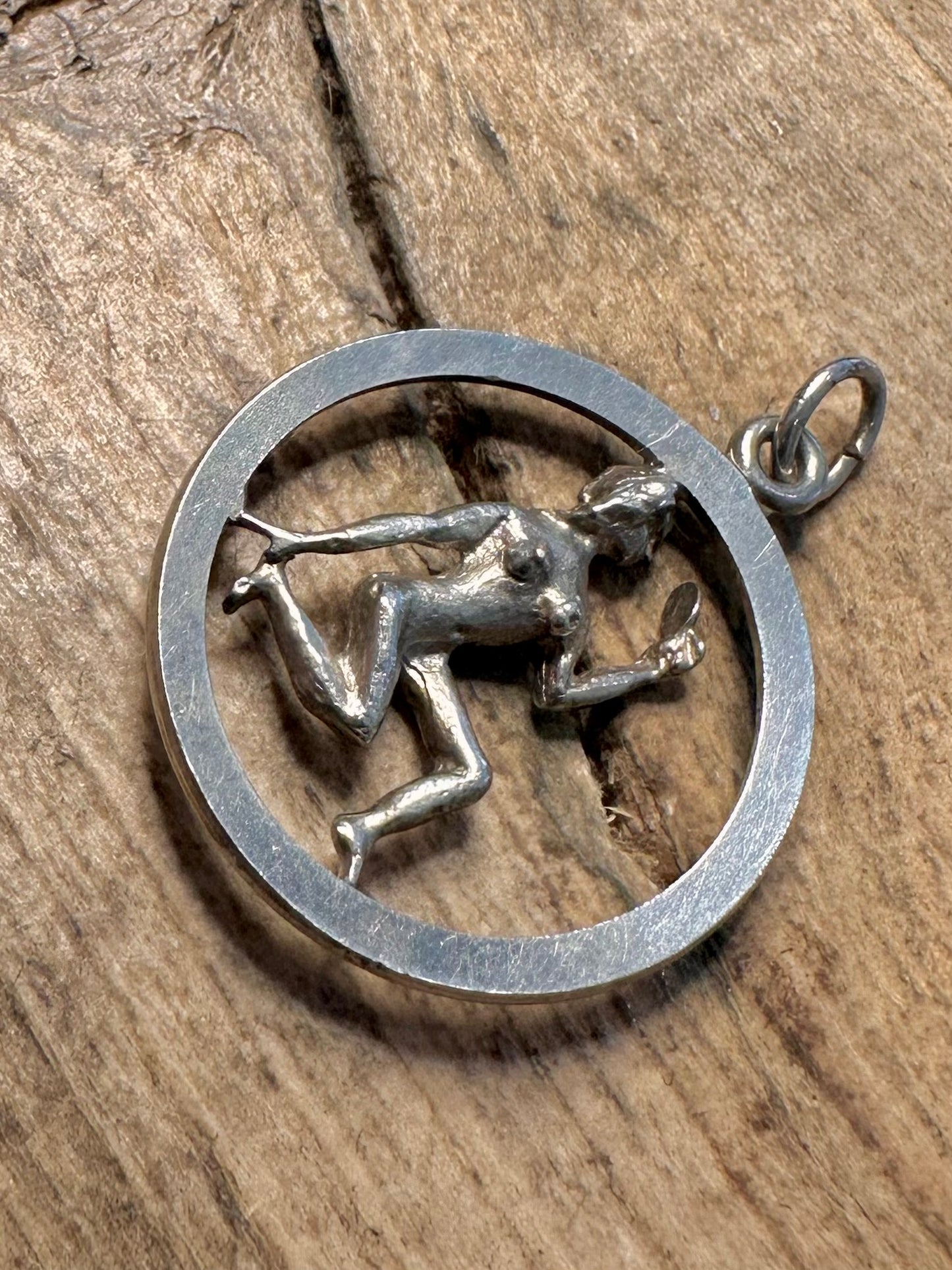 Vintage Virgo Zodiac Sign Women 925 Silver Pendant