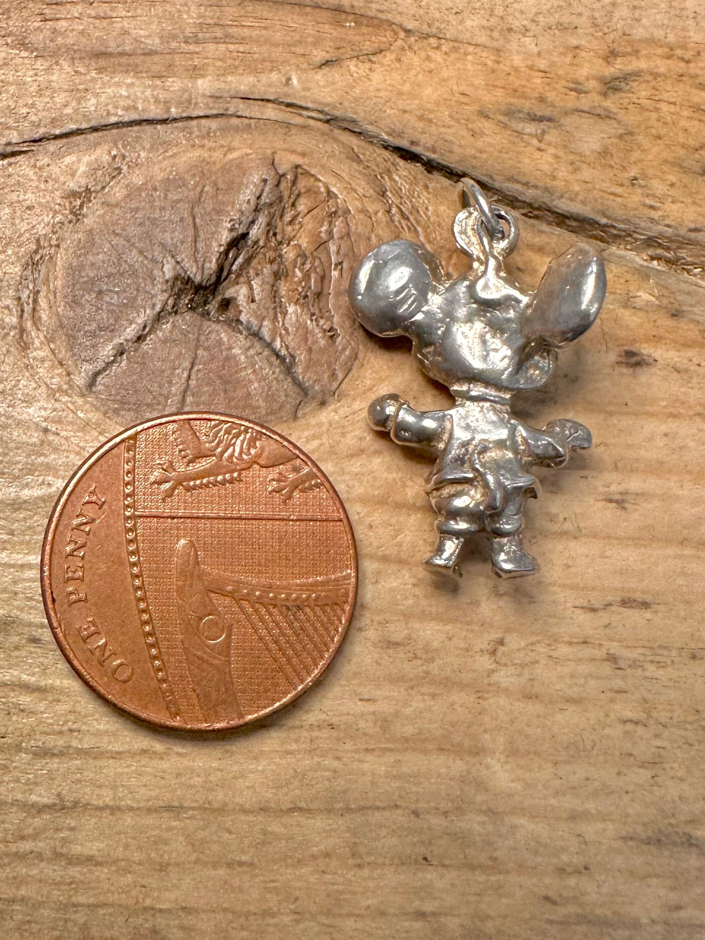 Vintage Micky Mouse 925 Silver Pendant