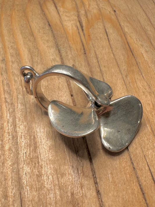 Vintage 1975 Spinning Propeller 925 Sterling Silver Pendant