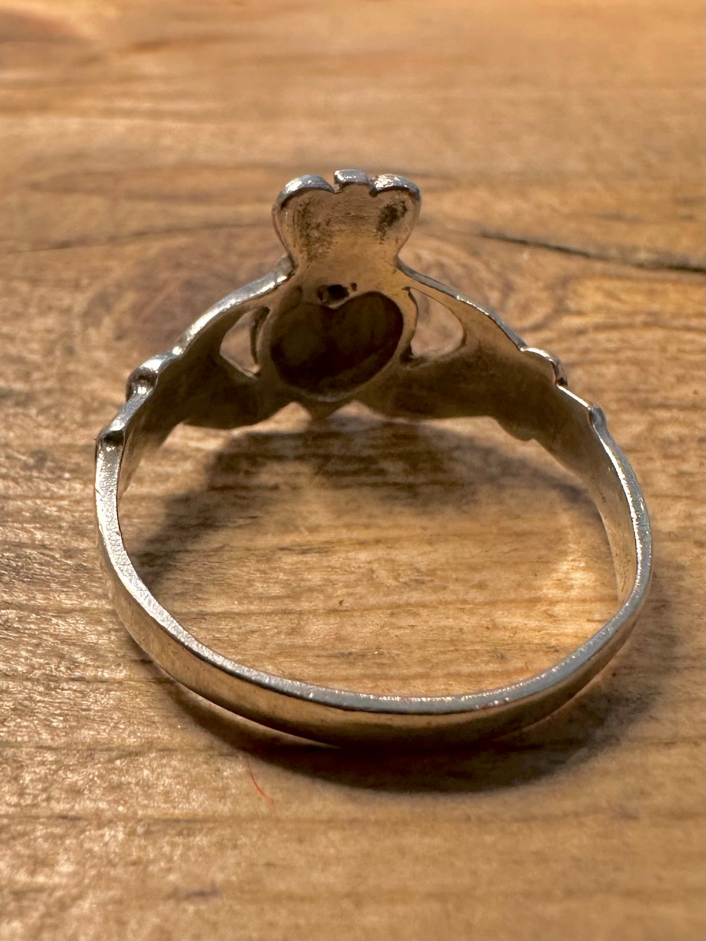 Vintage 1989 Dublin Claddagh 925 Silver Size W Ring