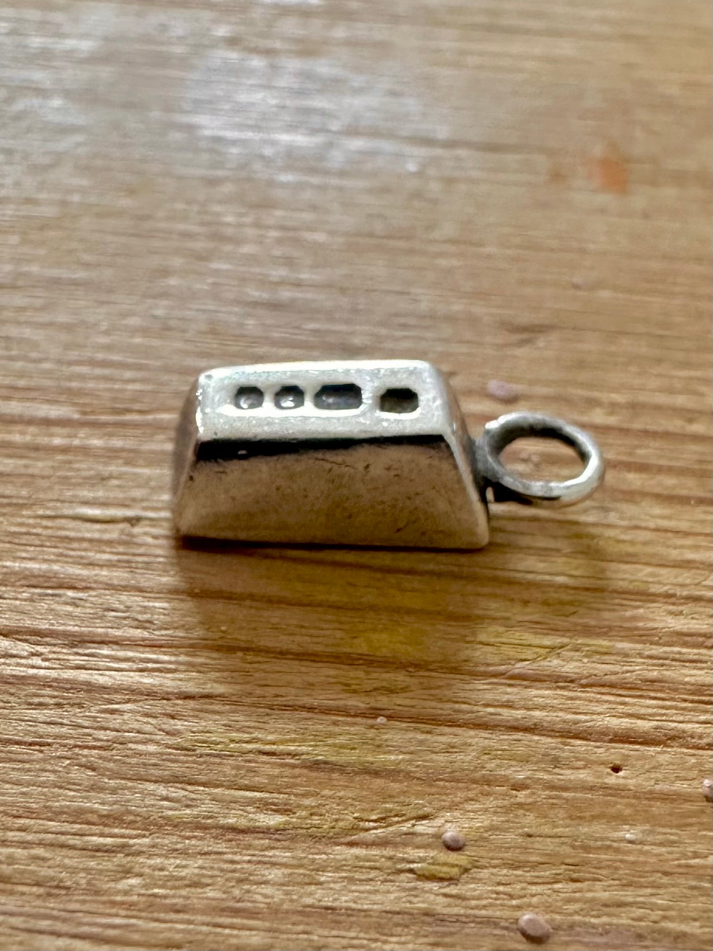 Vintage Small Ingot 925 Silver Pendant