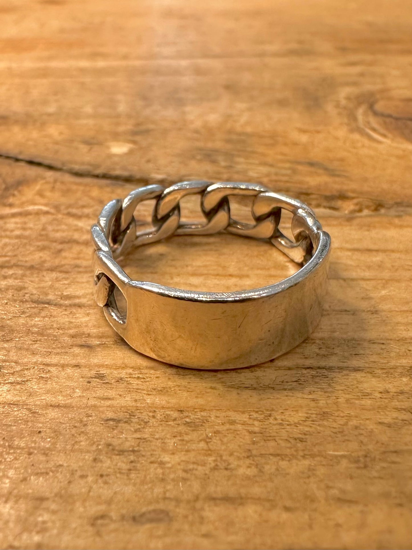Vintage Cable Style 925 Silver Size K Ring