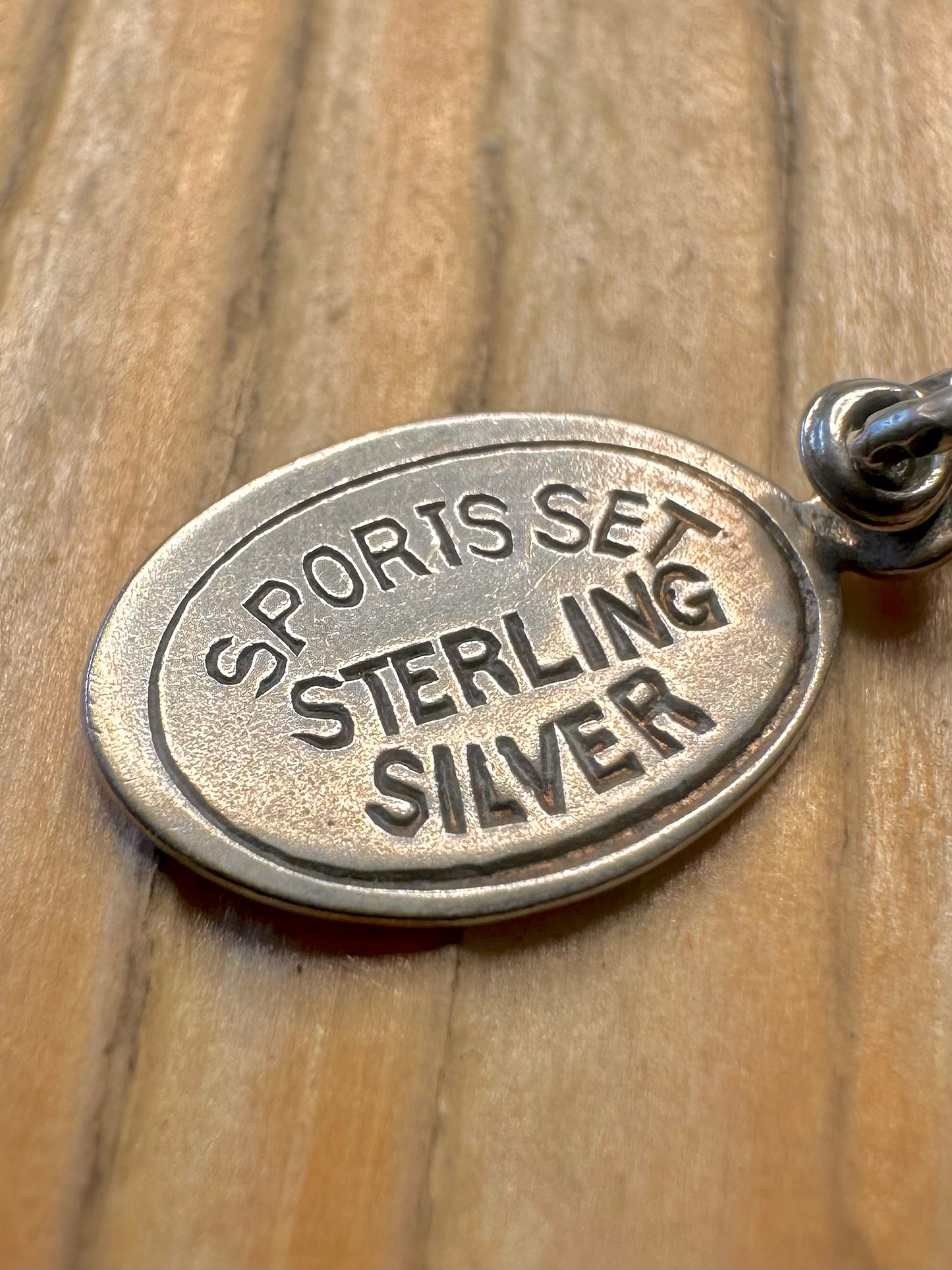 Vintage Sports Set 925 Sterling Silver Charm Pendant