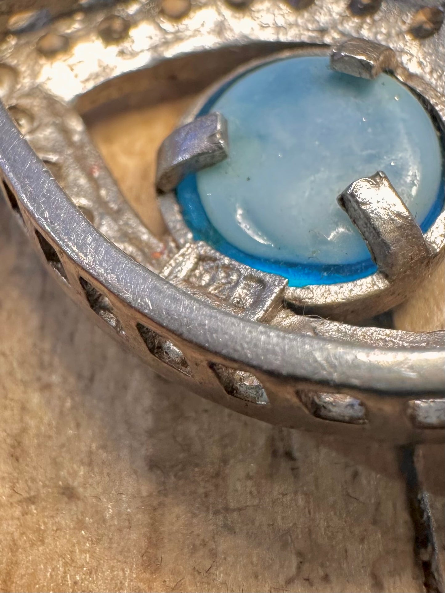 Anhänger Böser Blick CZ Steine 925 Sterling Silber