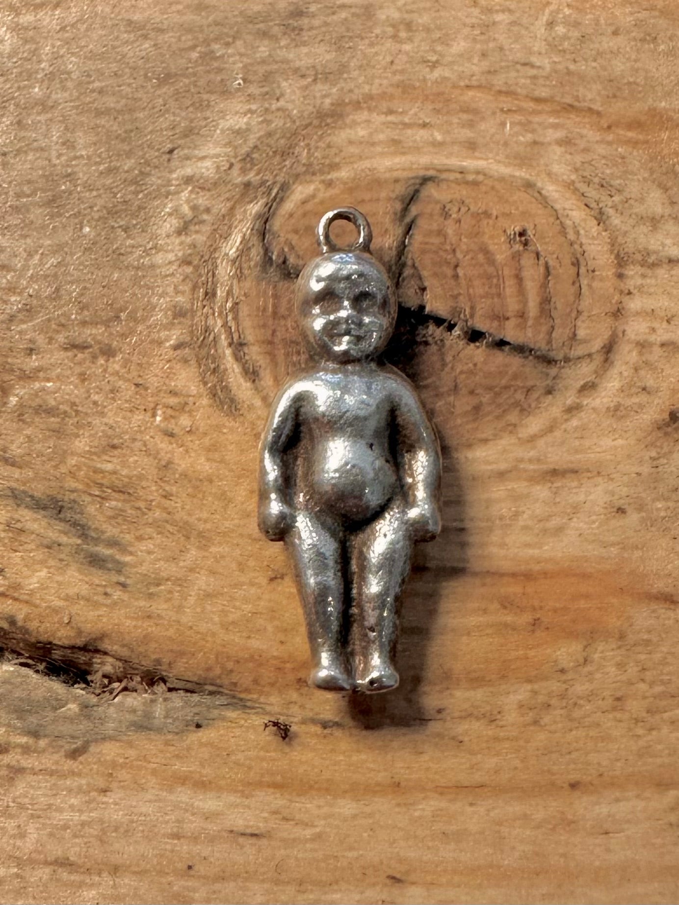Vintage Kewpie Baby Doll 925 Silver Charm Pendant