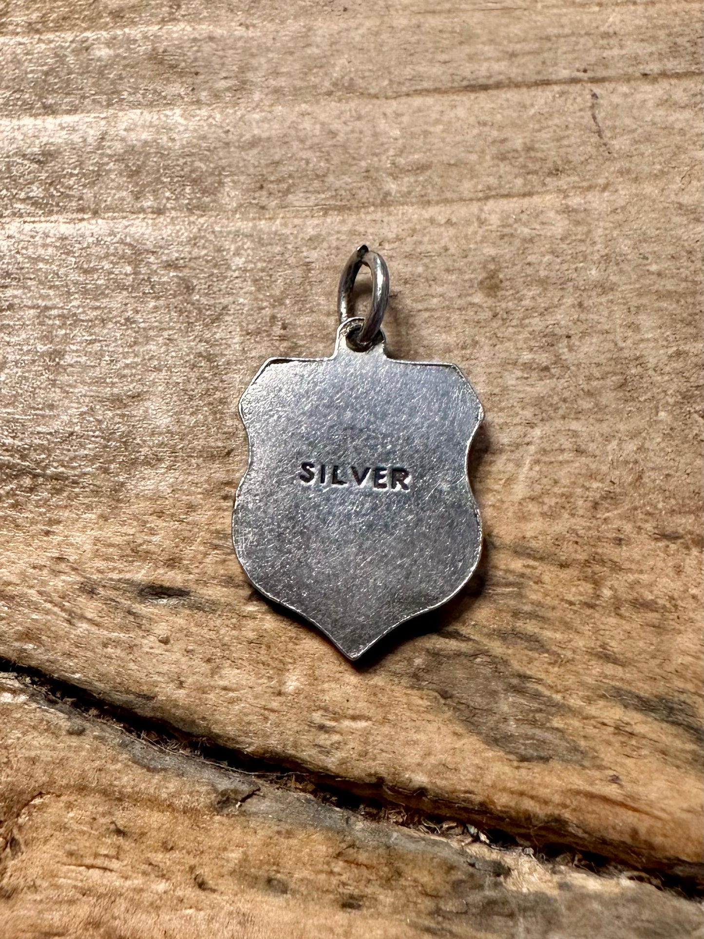 Vintage London Crest 925 Silver Charm Pendant