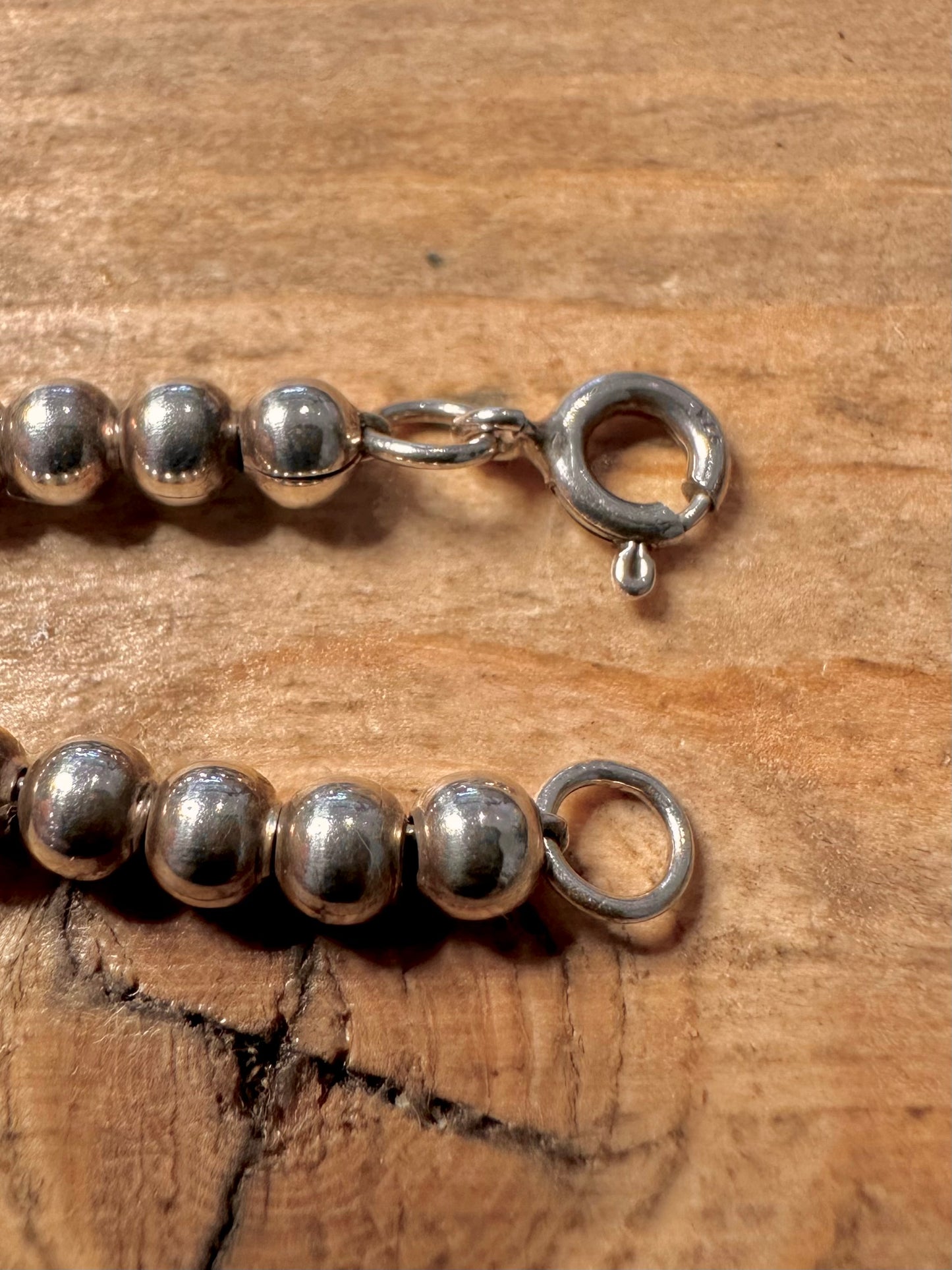 Vintage Ball Chain 925 Silver 18 inch Necklace