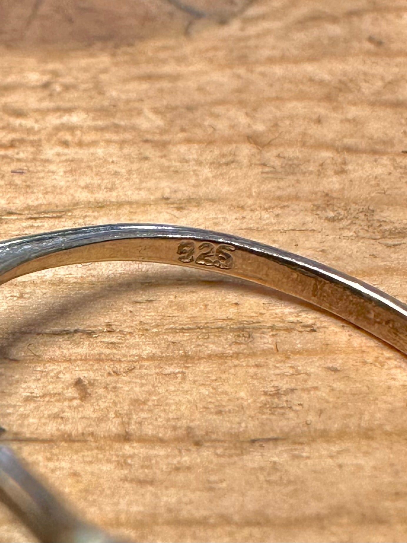 Vintage Smokey Quarts 925 Silver Size N Ring