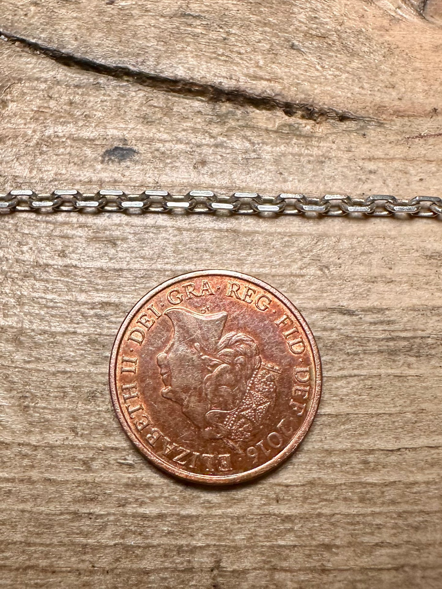 Vintage Cable Chain 925 Silver 19.5 inch Necklace