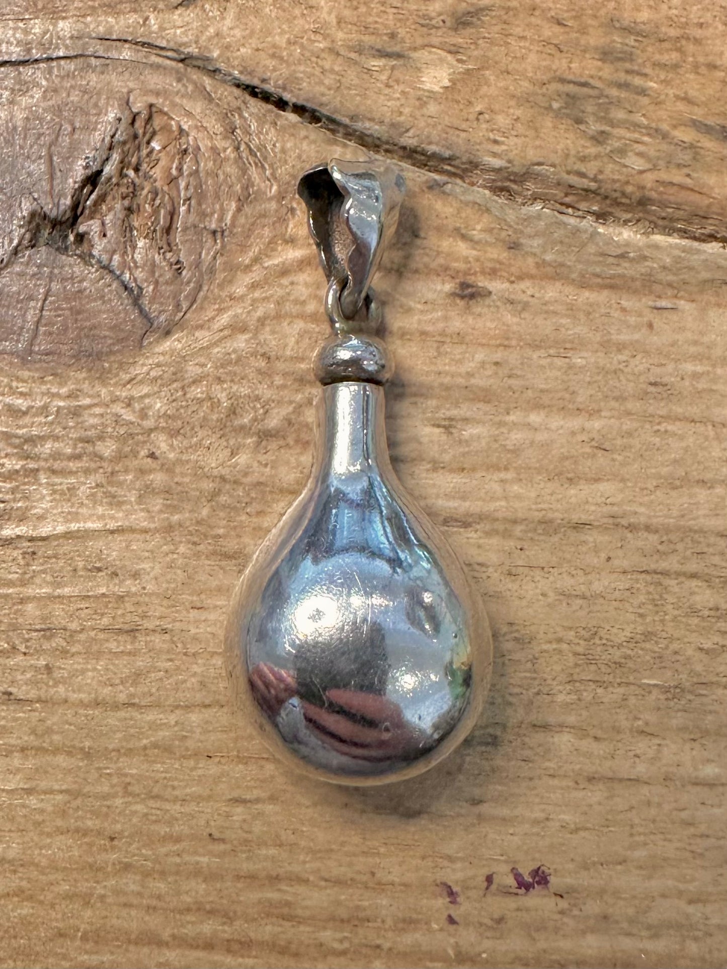 Vintage Perfume Bottle 925 Silver Pendant