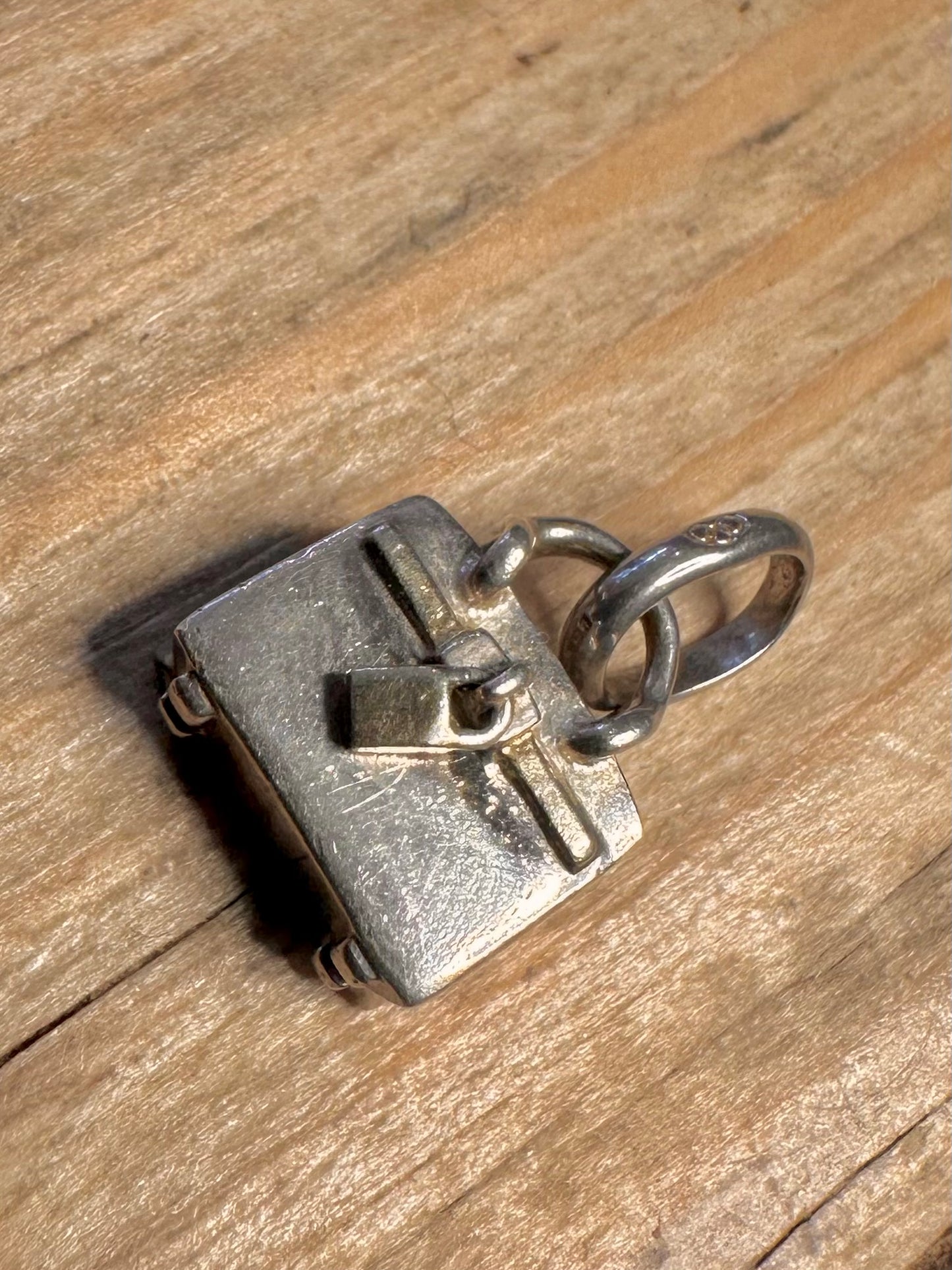 Modern 2007 Links of London Handbag Padlock 925 Sterling Silver Charm Pendant