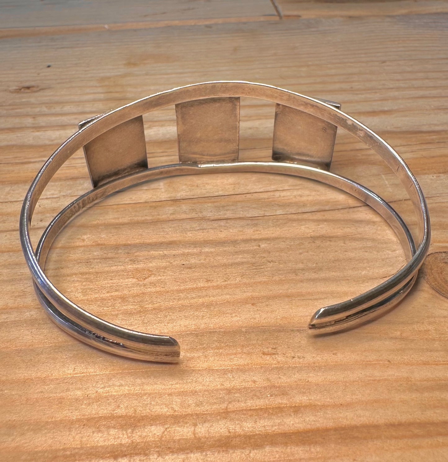 Vintage Opal 925 Sterling Silver Cuff Bangle