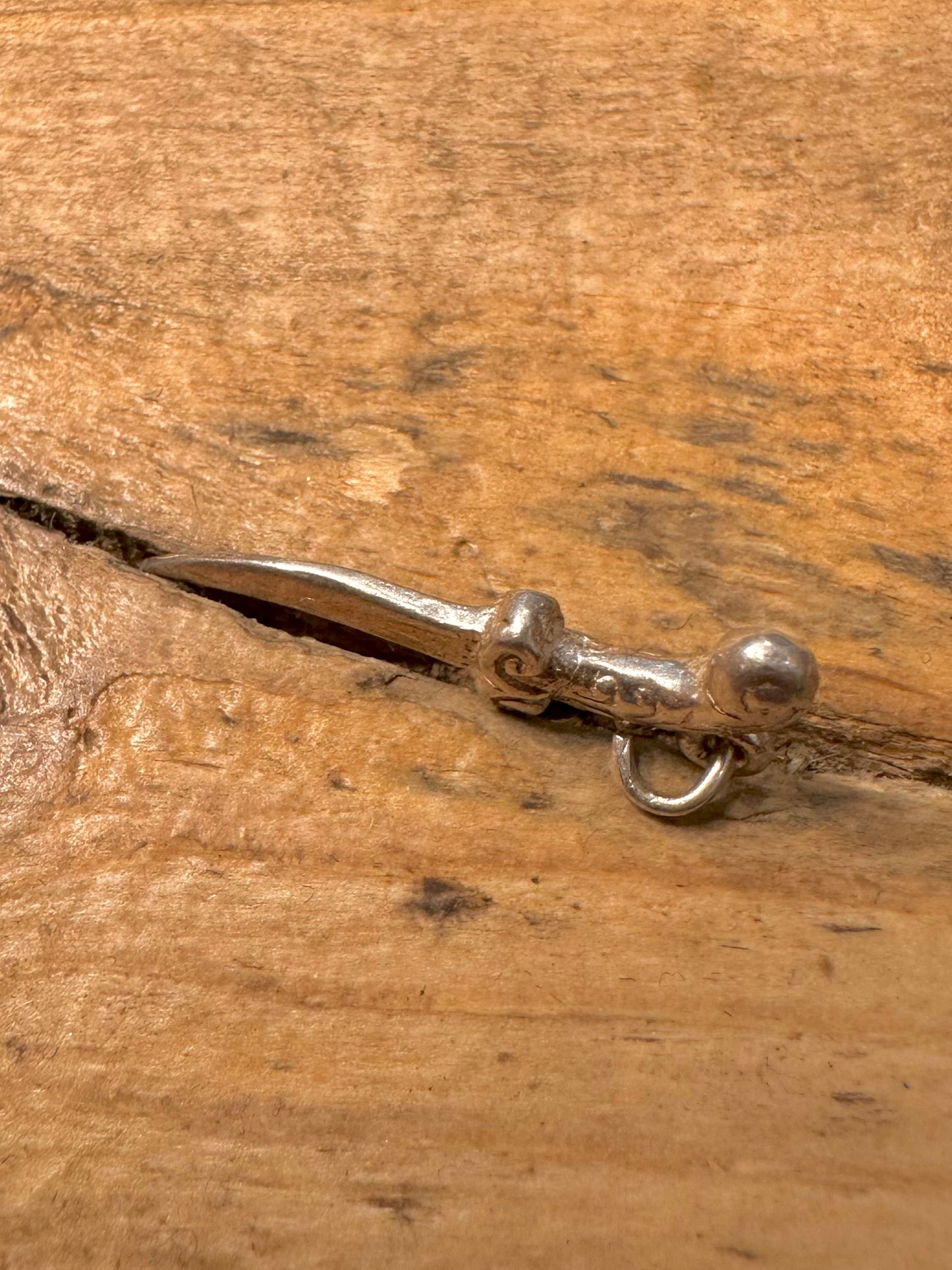 Vintage Dagger 925 Silver Pendant