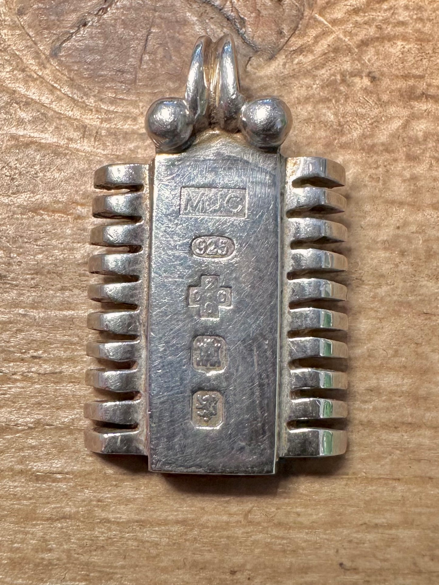 Vintage 2000 Unique Edinburgh Ingot 925 Silver Pendant