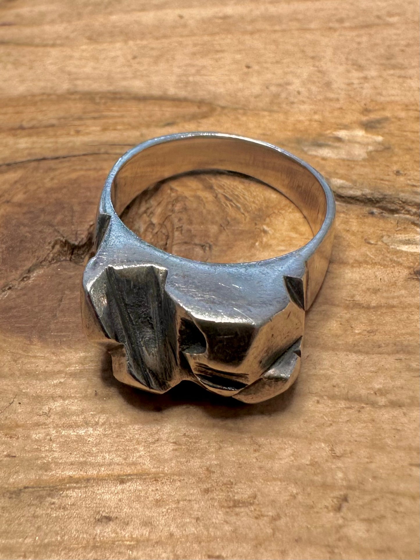 Brutalist Shape Maker JLG 925 Silver Size O Ring