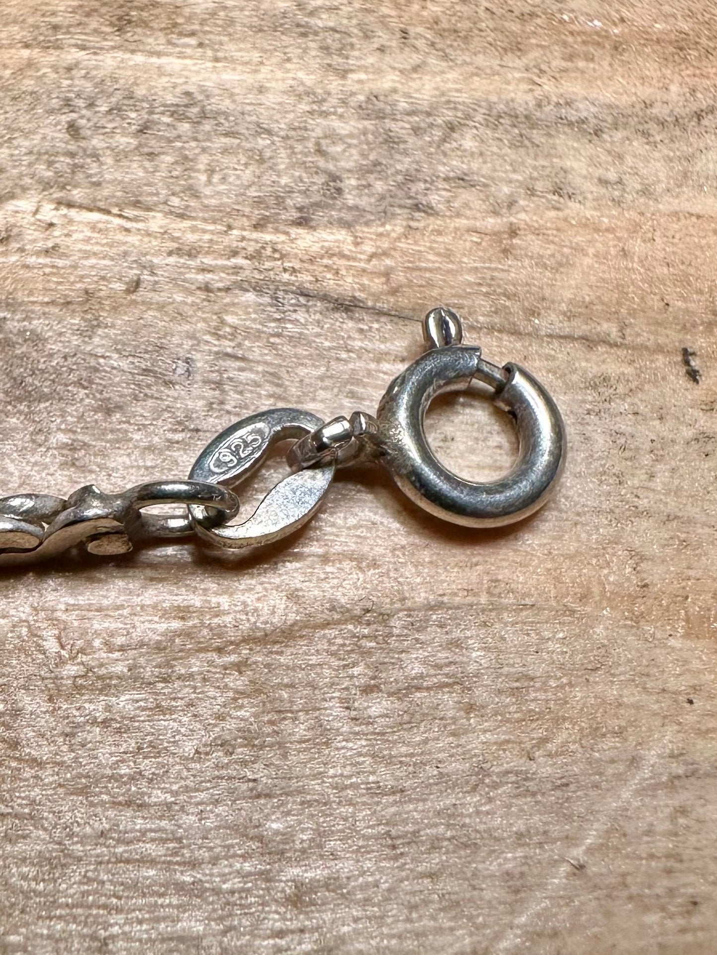 Vintage Flat S Link 925 Silver 23.5 inch Necklace