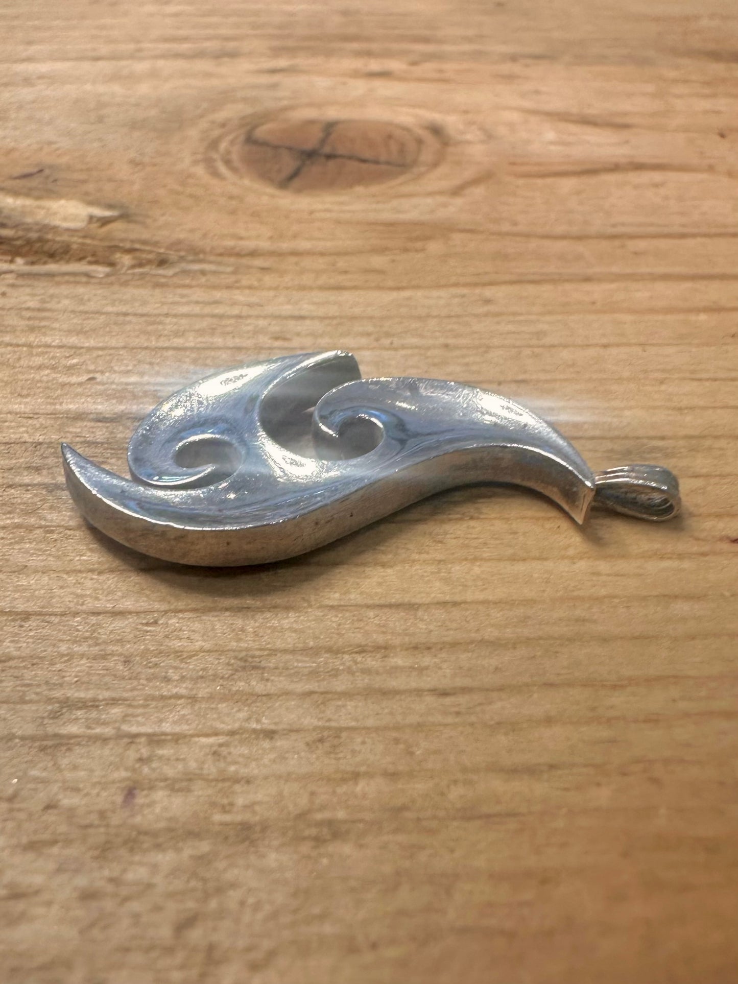 Vintage Tribal Shape 925 Silver Maker DM Pendant