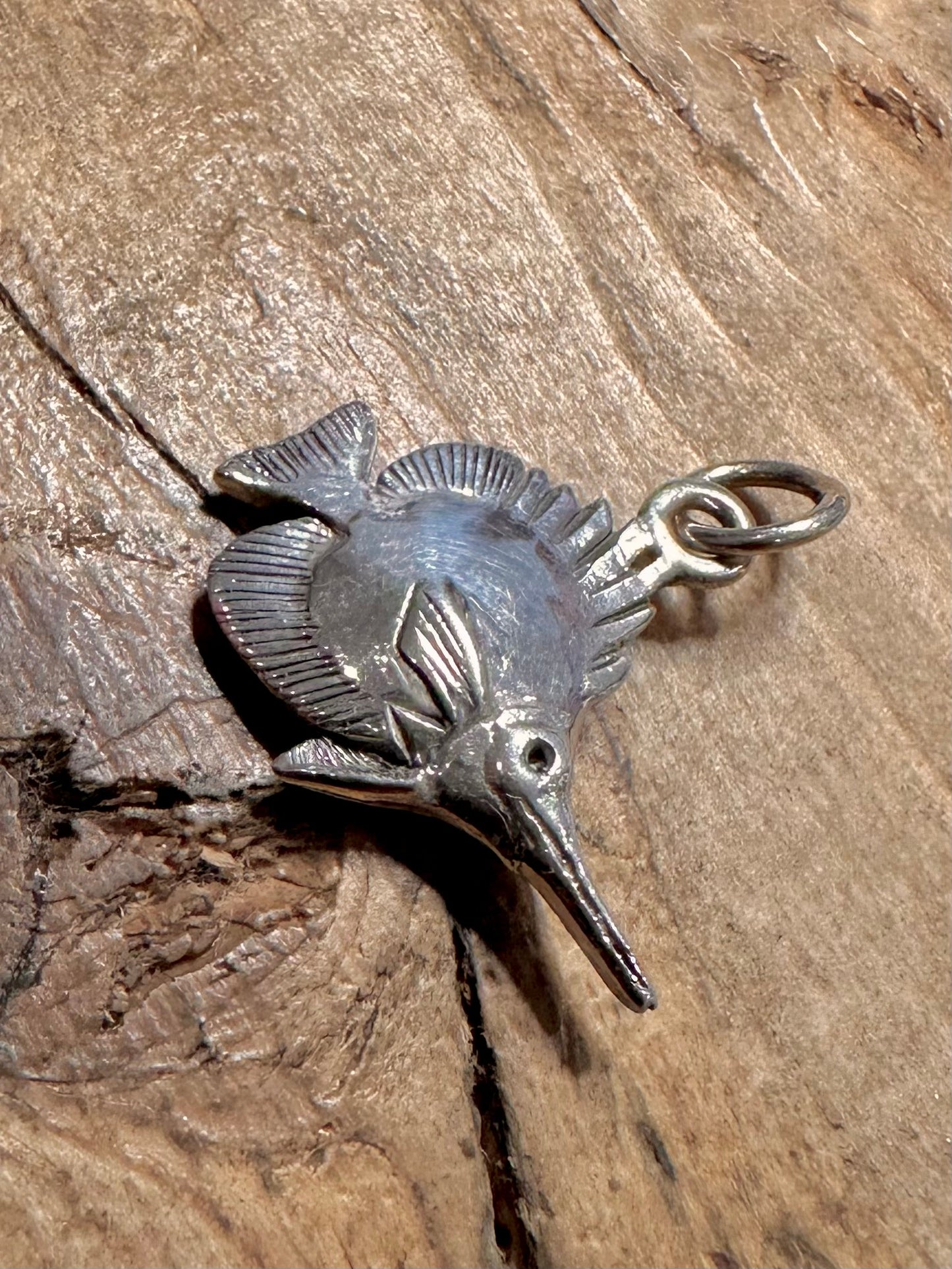 Vintage Fish 925 Silver Pendant