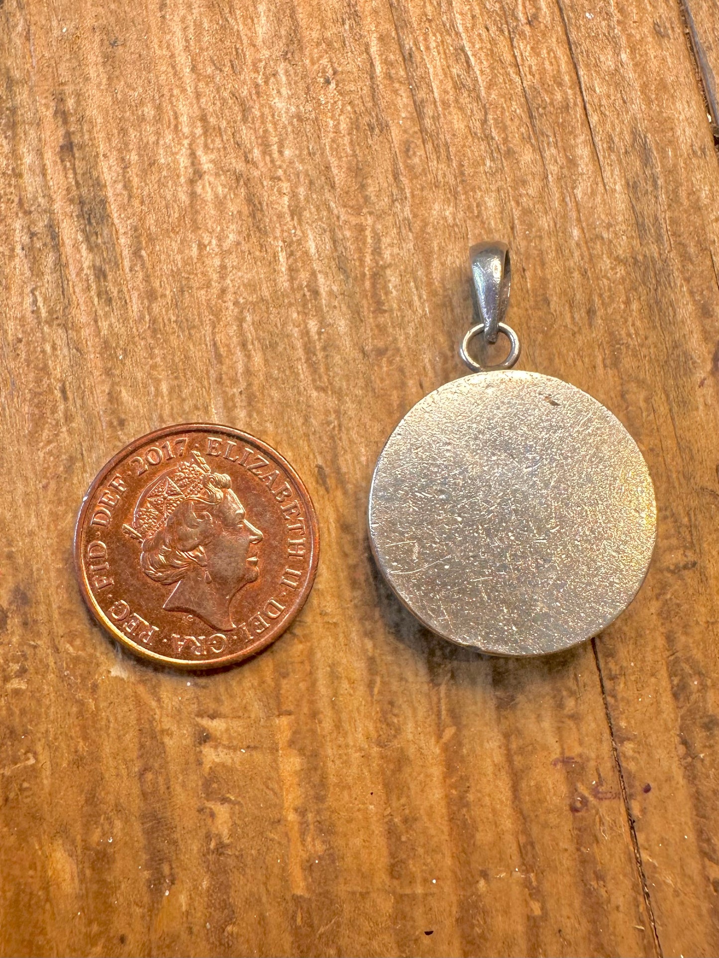 Southwestern Coral Turquoise Mother of Pearl Silver Pendant