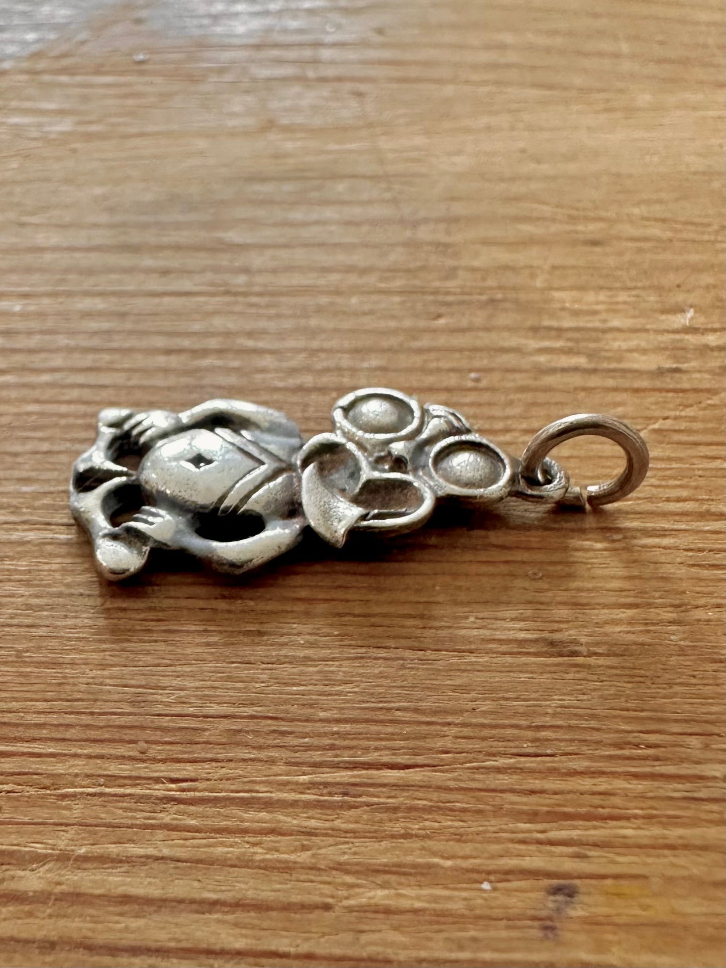 Vintage Māori Tiki Figure 925 Silver Pendant