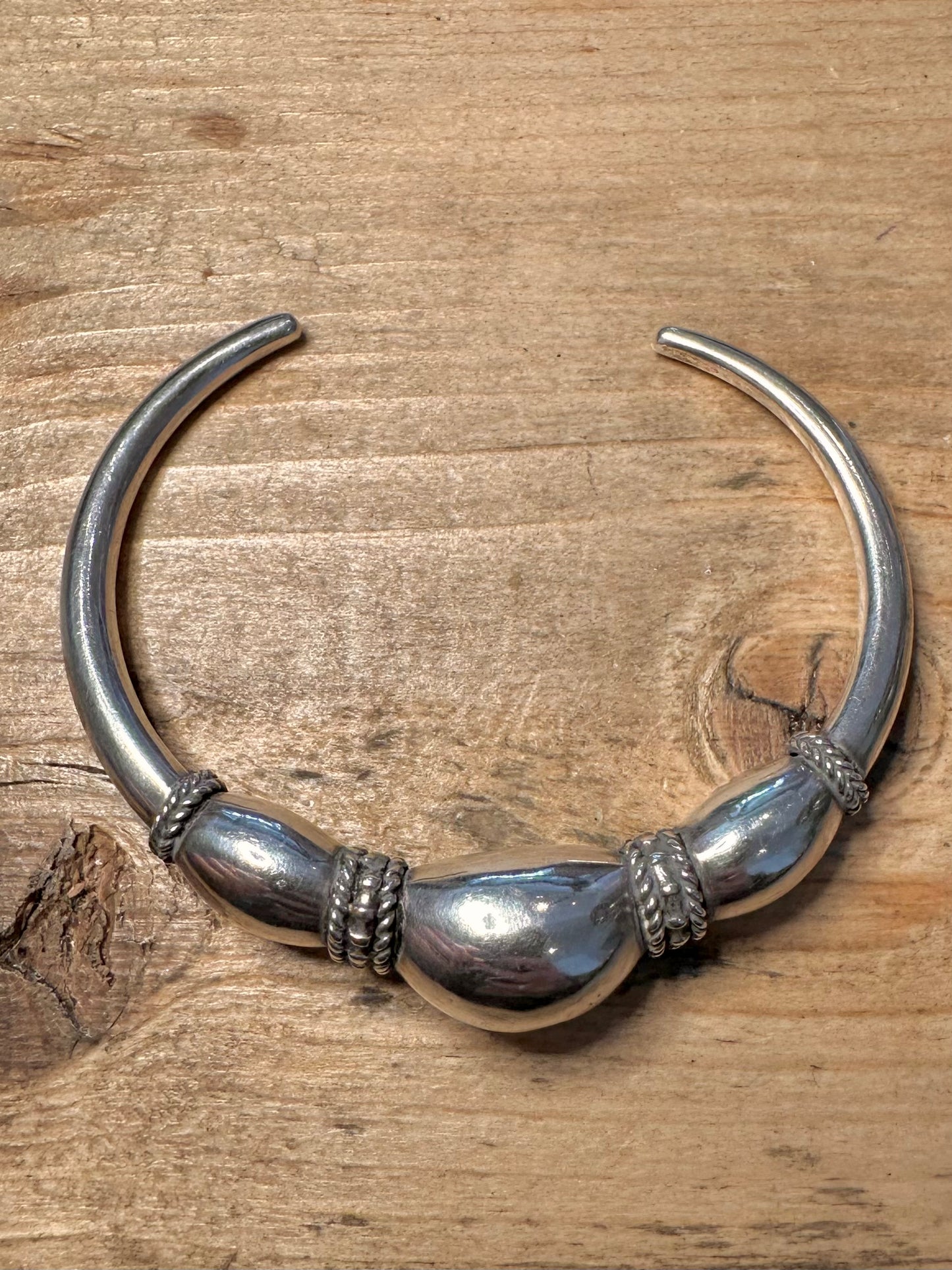 Vintage Tribal 925 Silver Bangle