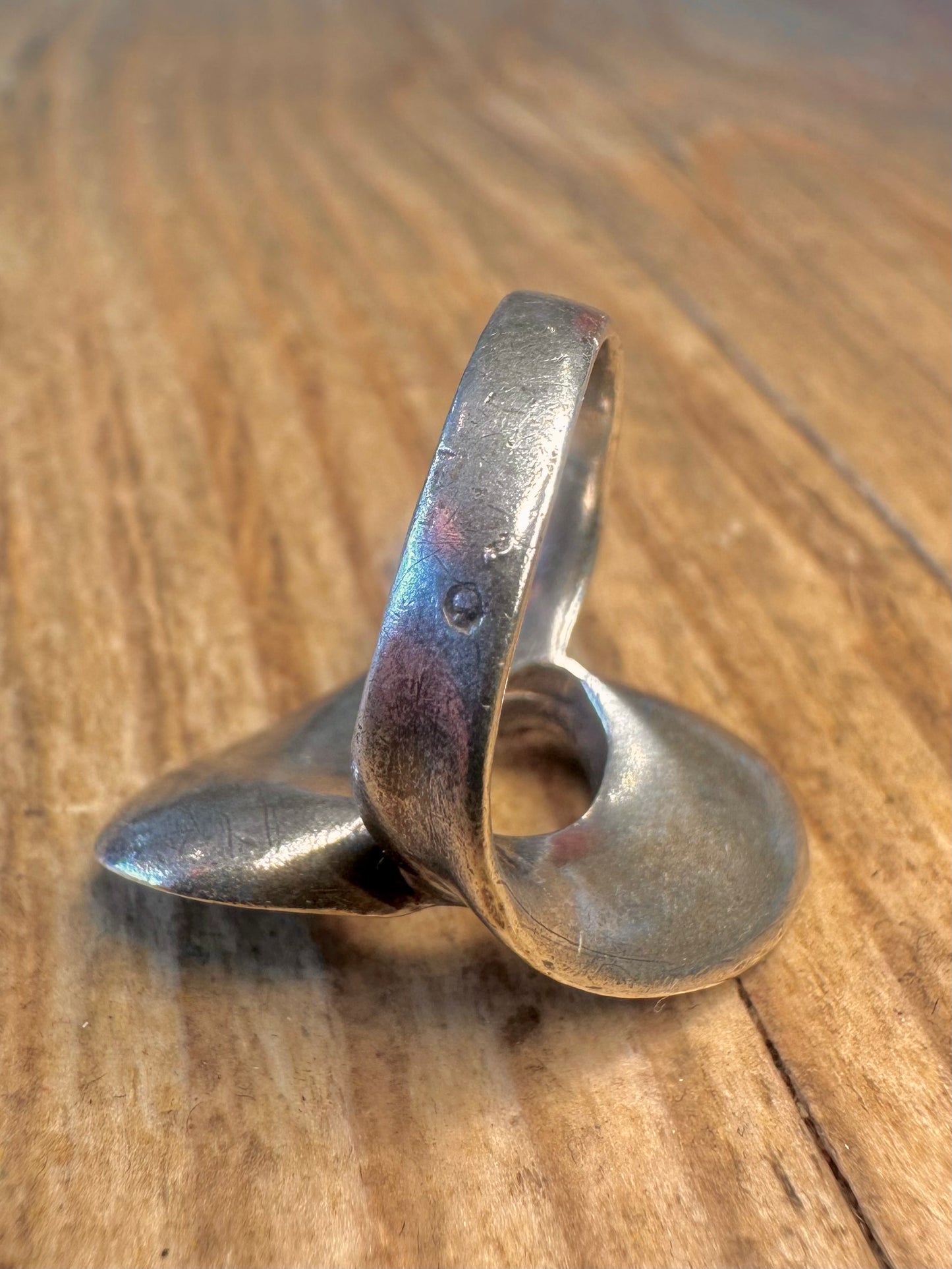 Bio MCM Eames Style 925 Sterling Silber Ring Größe L