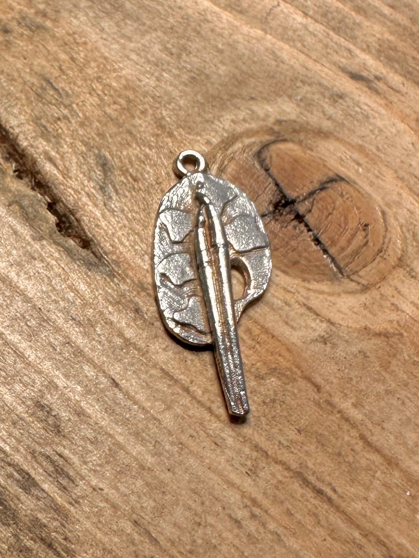 Vintage Paint Pallet 925 Silver Charm Pendant