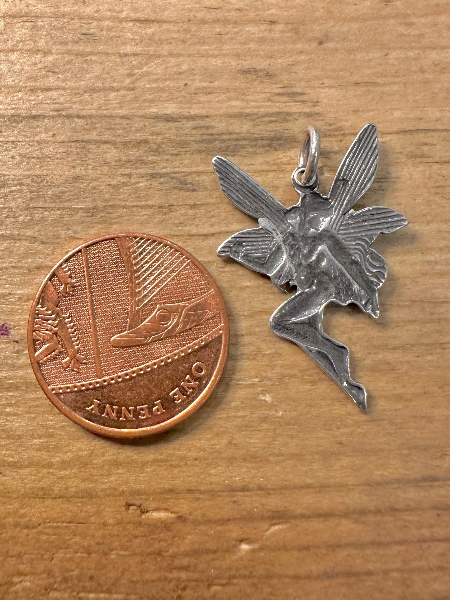 Vintage Fairy 925 Silver Pendant