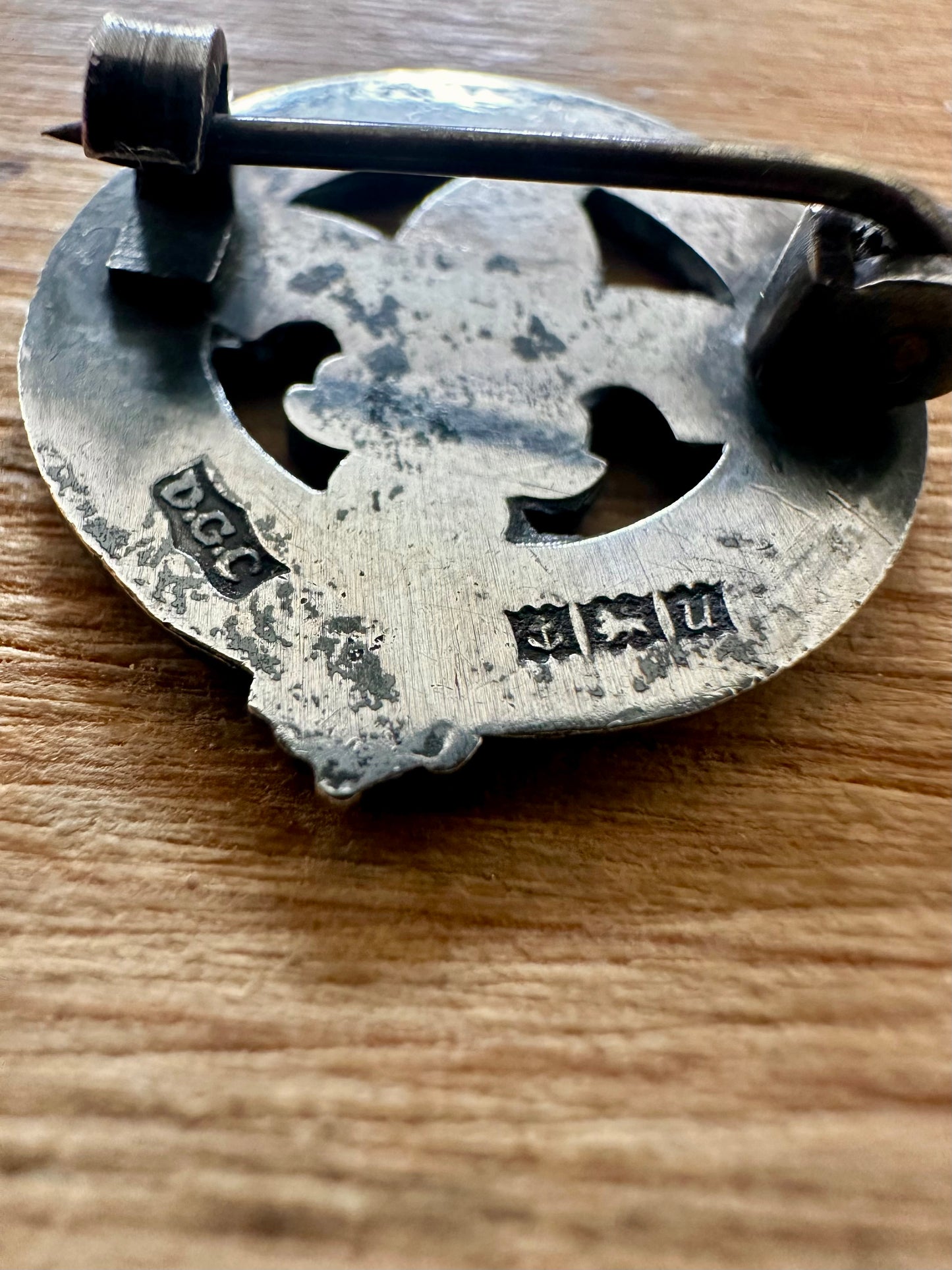 Vintage 1969 Boy Scouts With Thanks 925 Silver Brooch