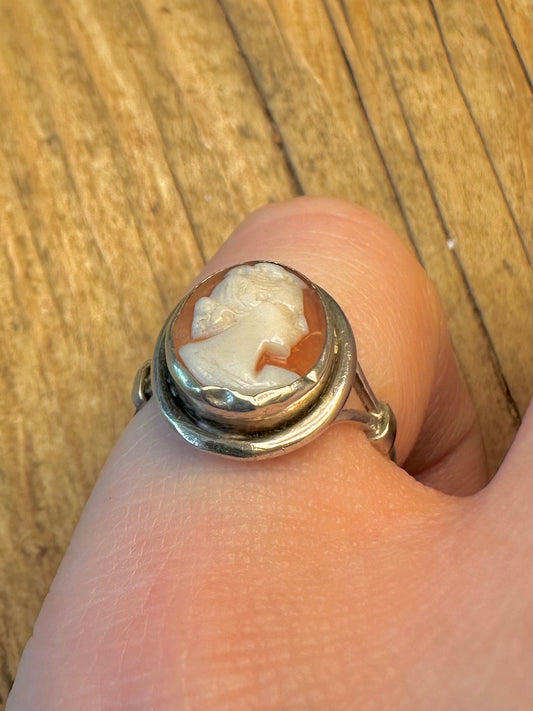 Cameo Oval 800 Silver Size L Ring