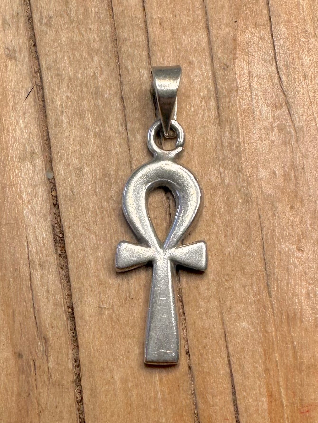 Vintage Ankh Egyptian 925 Silver Pendant