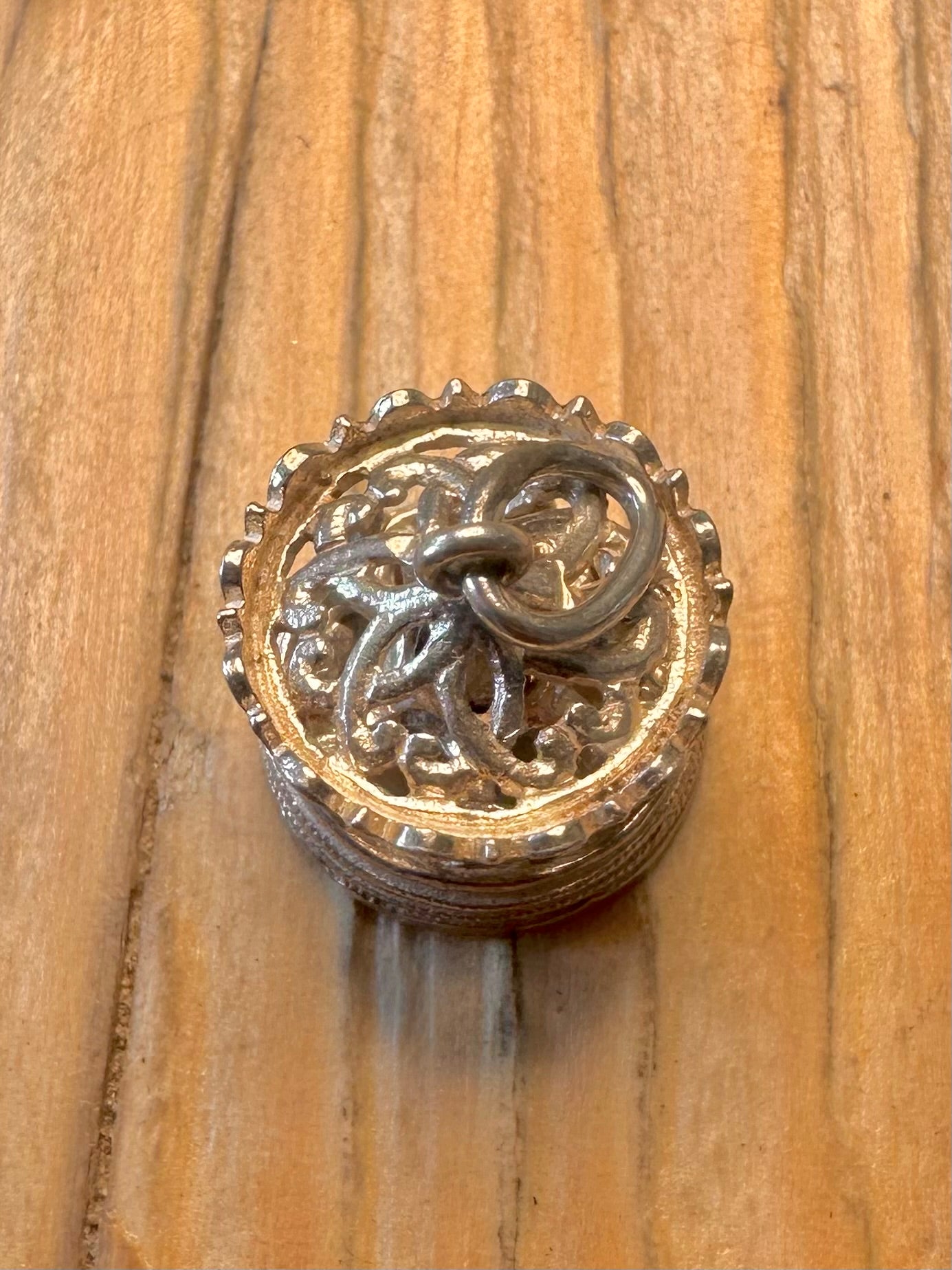 Vintage Nuvo Horse Carousel Moving 925 Sterling Silver Charm Pendant