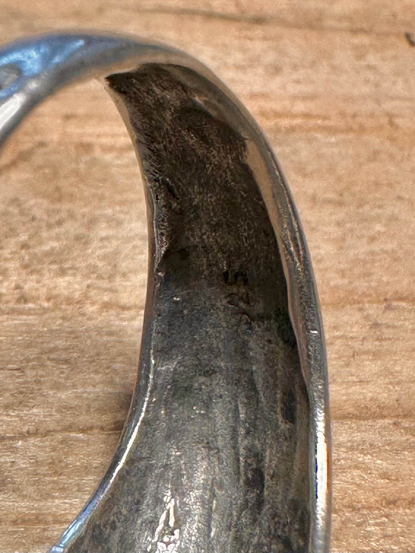 Vintage Panther 925 Silver Size Q Ring