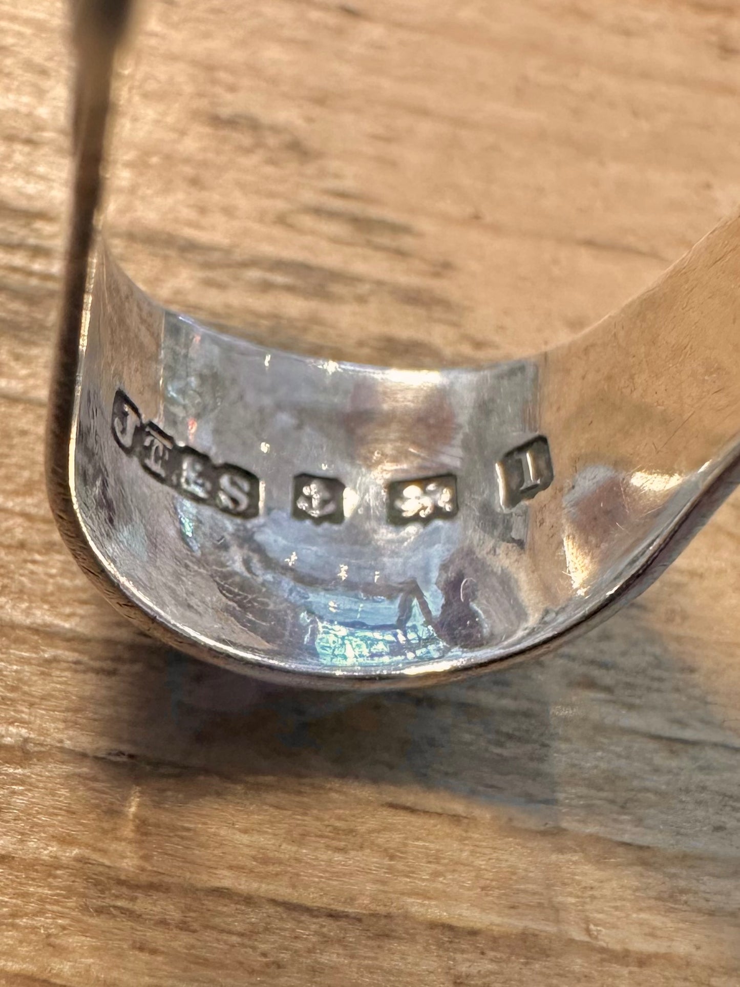 Antique 1910 Engraved Claw Tongs 925 Silver Collectable