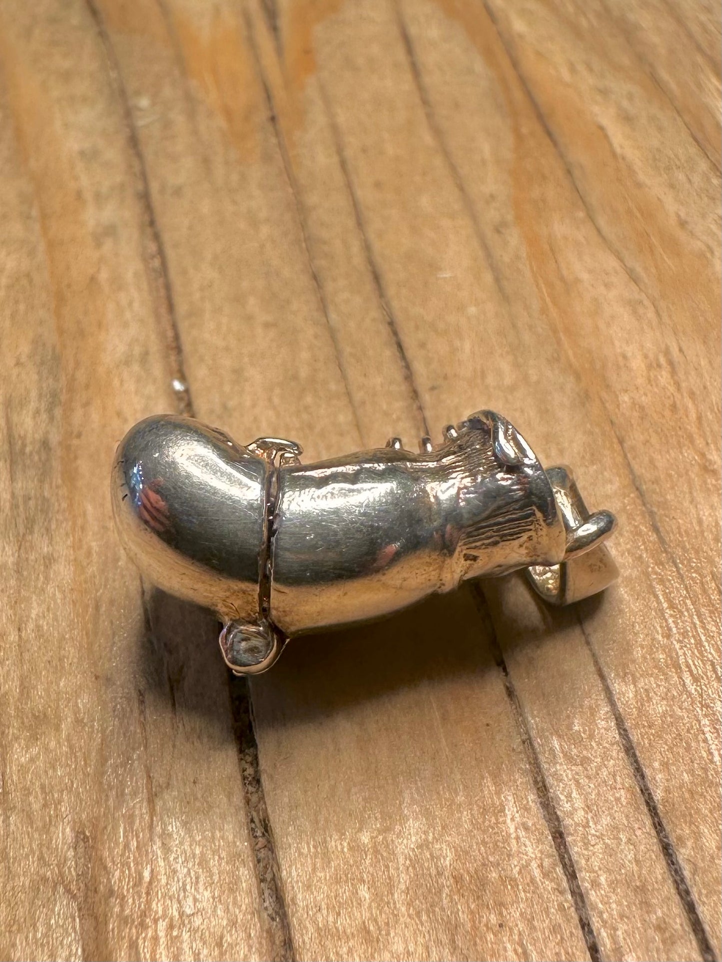 Vintage Boxing Glovers Articulated 925 Sterling Silver Charm Pendant