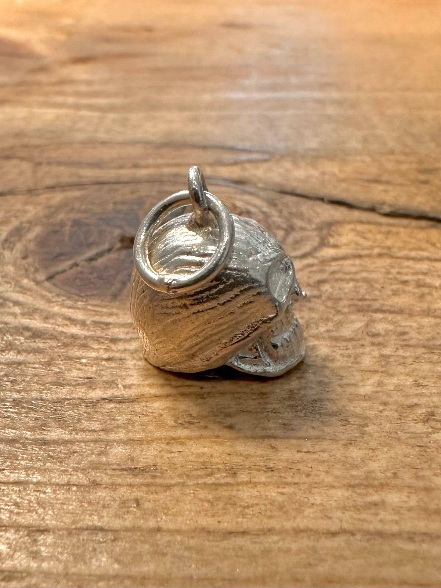 Vintage Skull Head 925 Silver Pendant