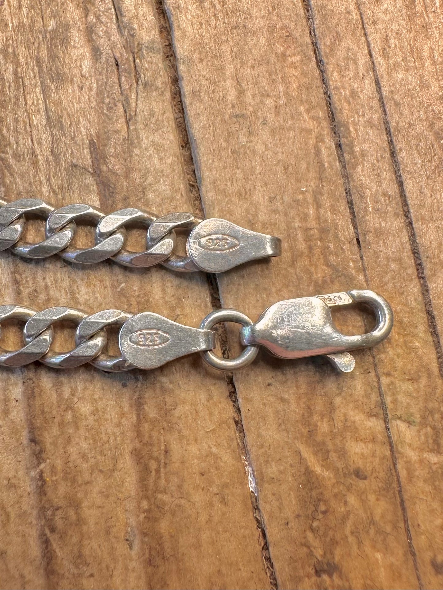 Curb Chain 925 Sterling Silver 7.5 inch Bracelet