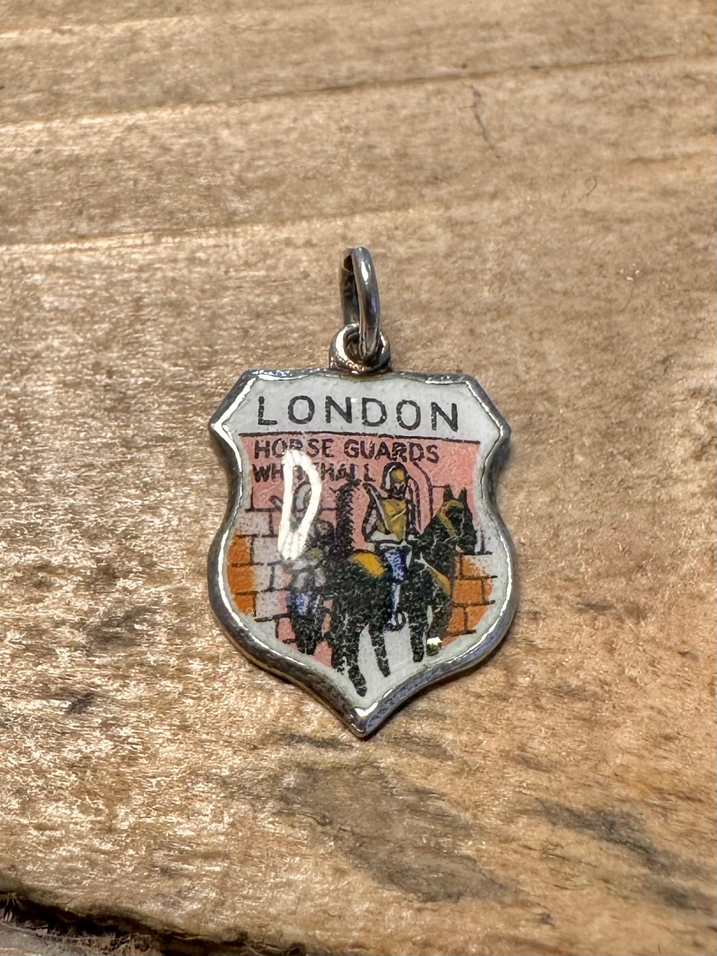 Vintage London Crest 925 Silver Charm Pendant