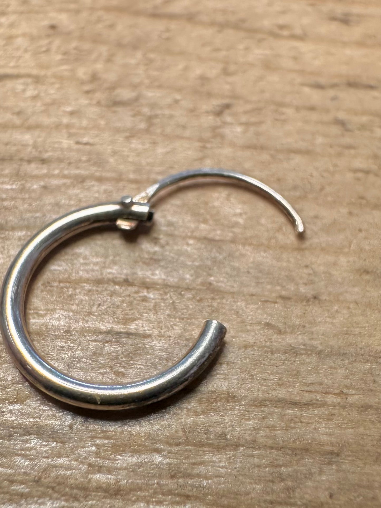 Vintage Small Hoops 925 Silver Earrings