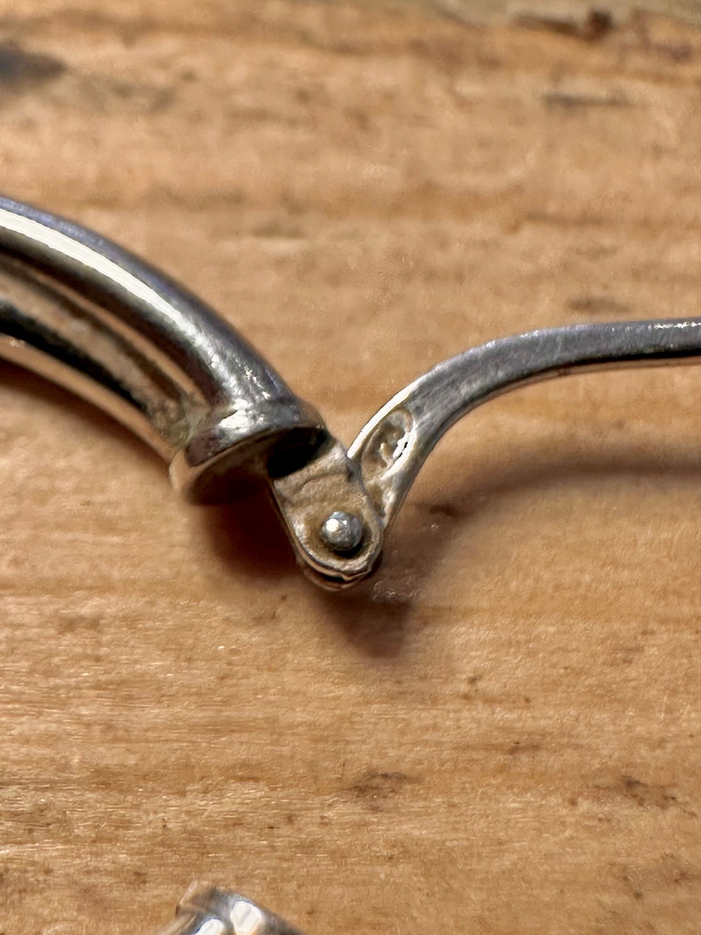 Vintage Twisted Hoops 925 Silver Earrings