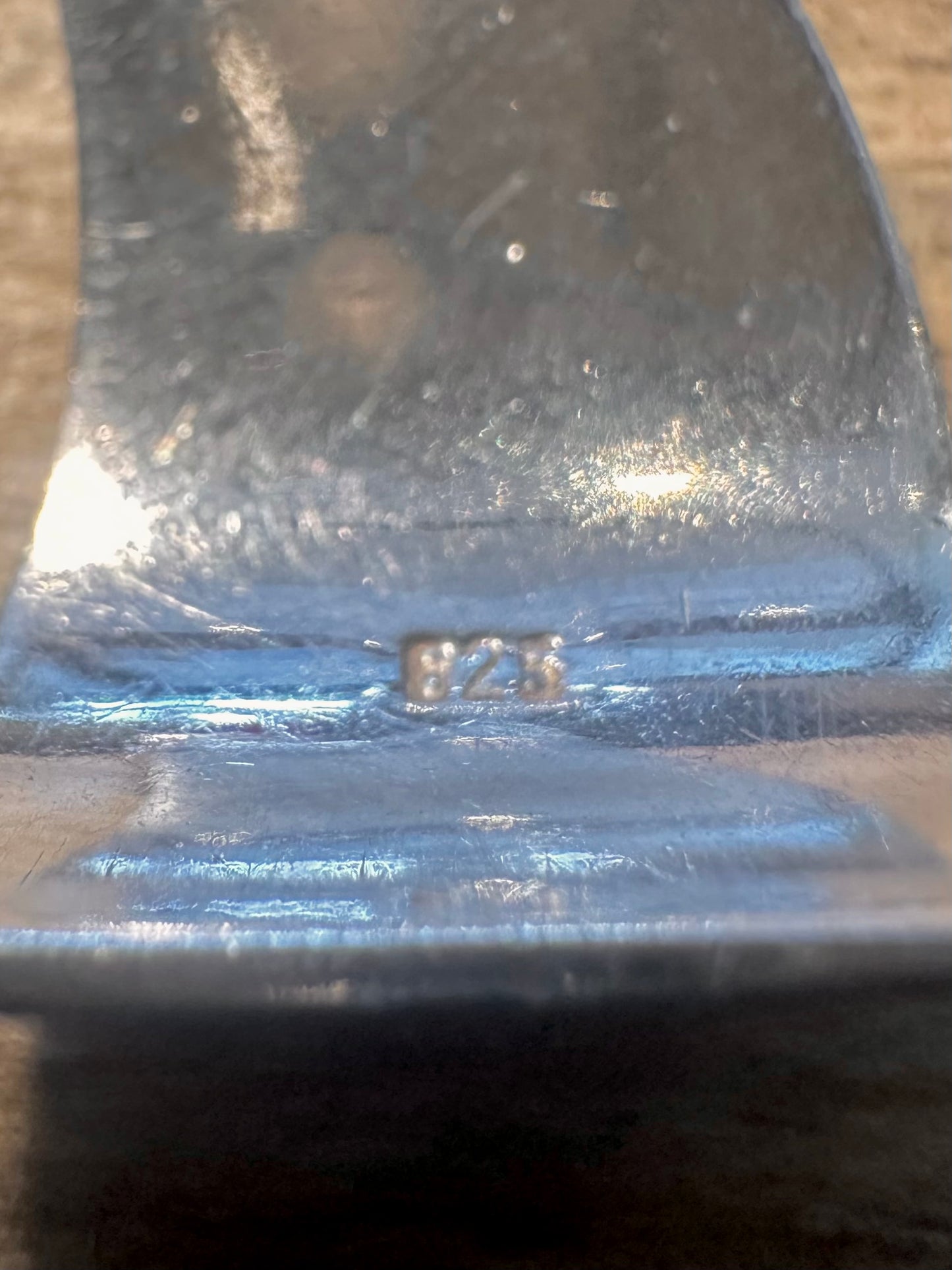 Modernist Wavy 925 Silver Pendant
