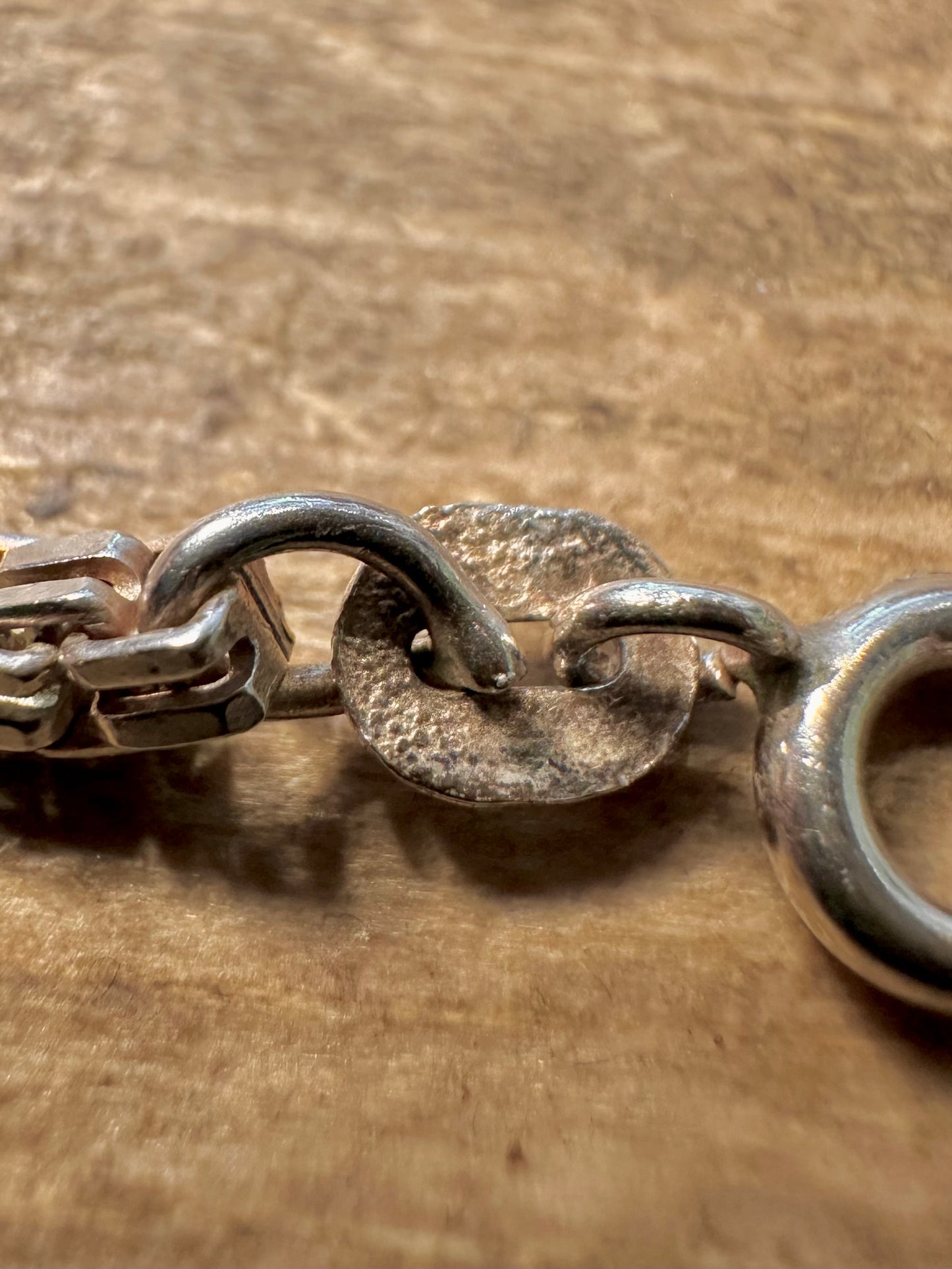 Vintage Unique Box Chain 925 Silver 23 inch Necklace