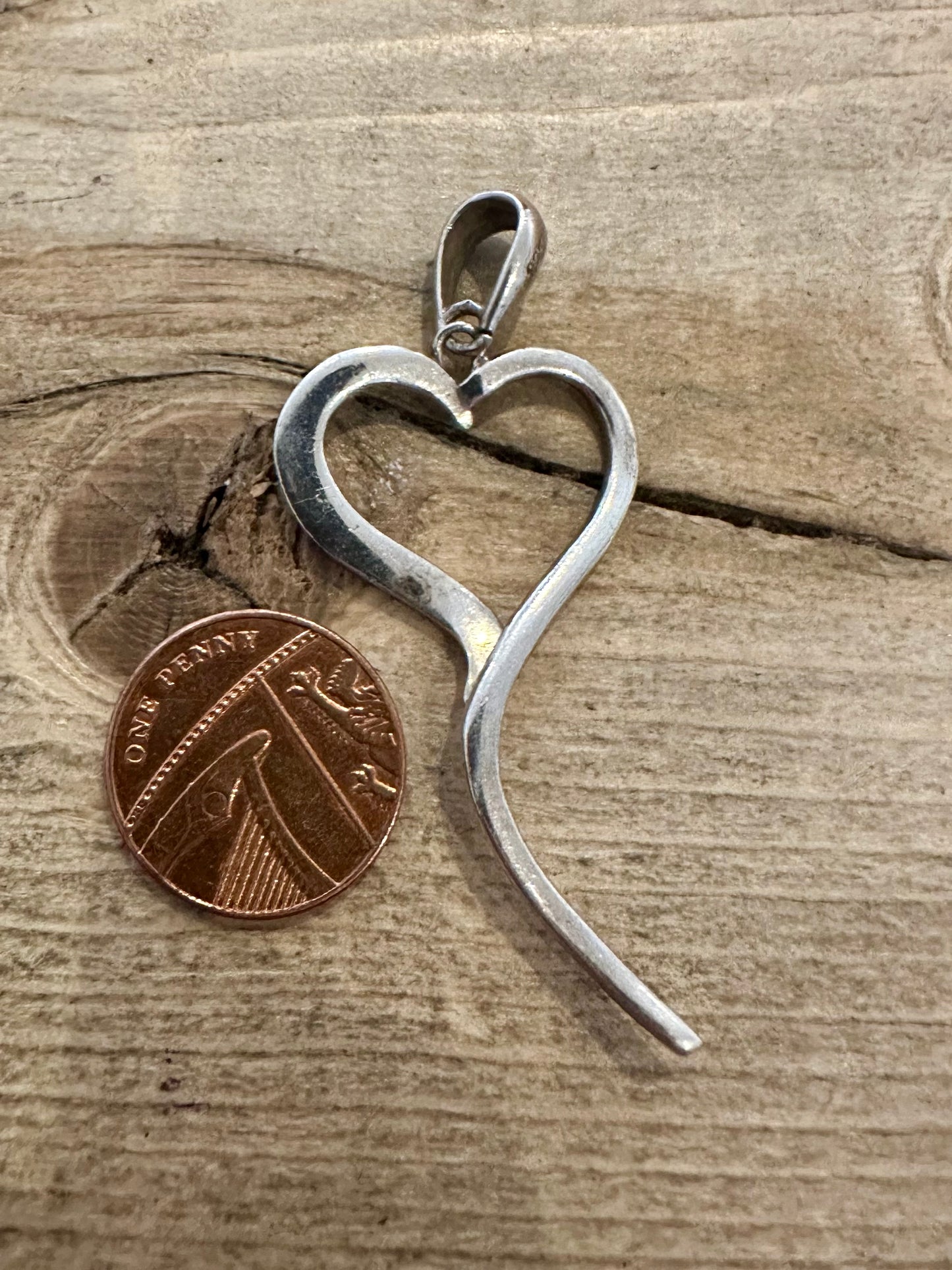 Abstract Heart 925 Silver Pendant