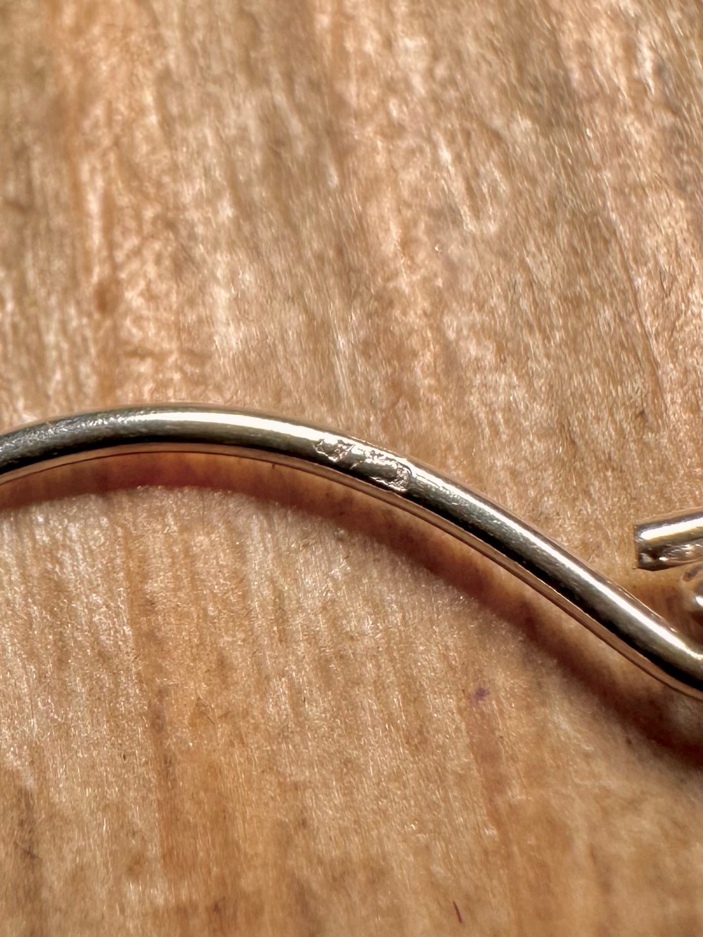 Abstract Chunky Hoops 925 Sterling Silver Earrings