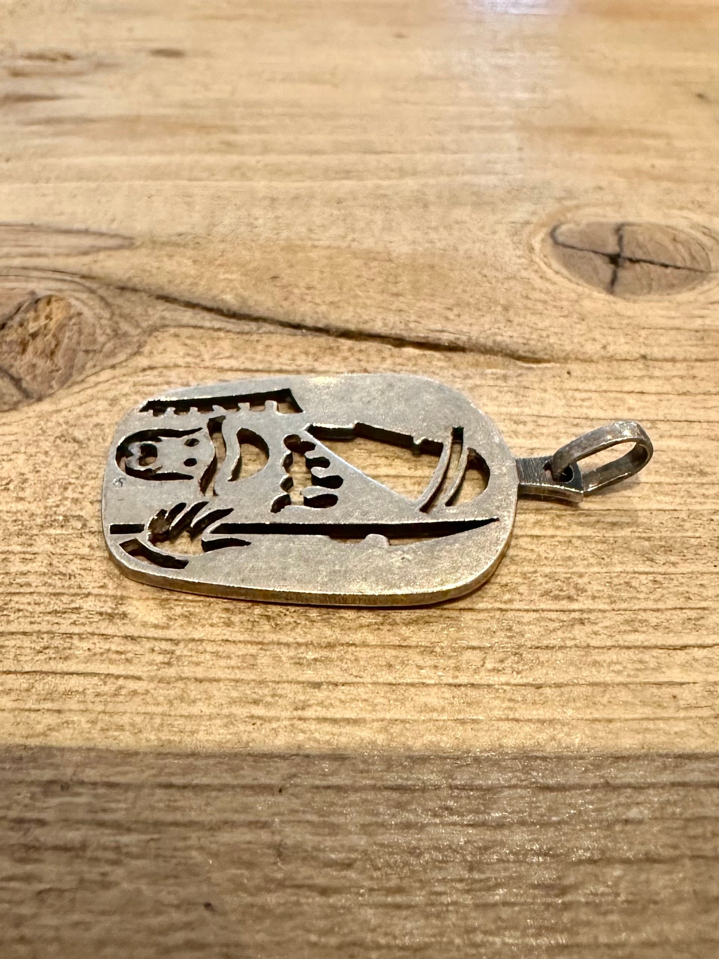 Vintage Tribal Design 925 Silver Pendant